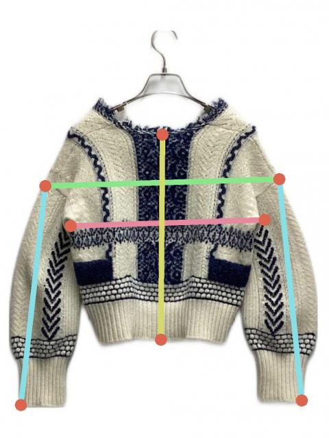 【くらら】2018 aw mame Knit Ethnic Sweater 中古・古着通販】Mame Kurogouchi (マメクロゴウチ) skiers knit