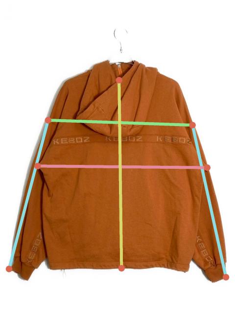 中古・古着通販】KEBOZ (ケボズ) ハーフジップパーカー オレンジ