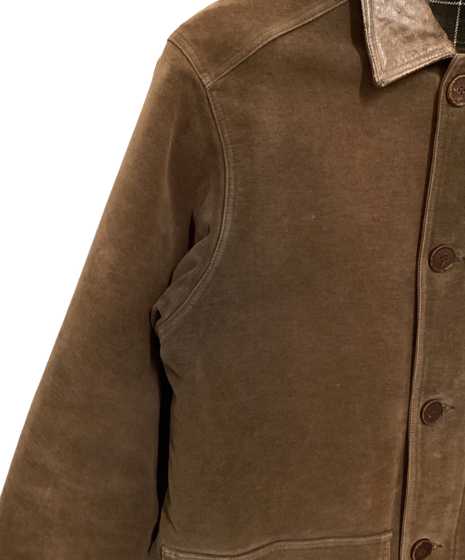 中古・古着通販】Barbour (バブアー) MOLESKIN JACKET ブラウン サイズ