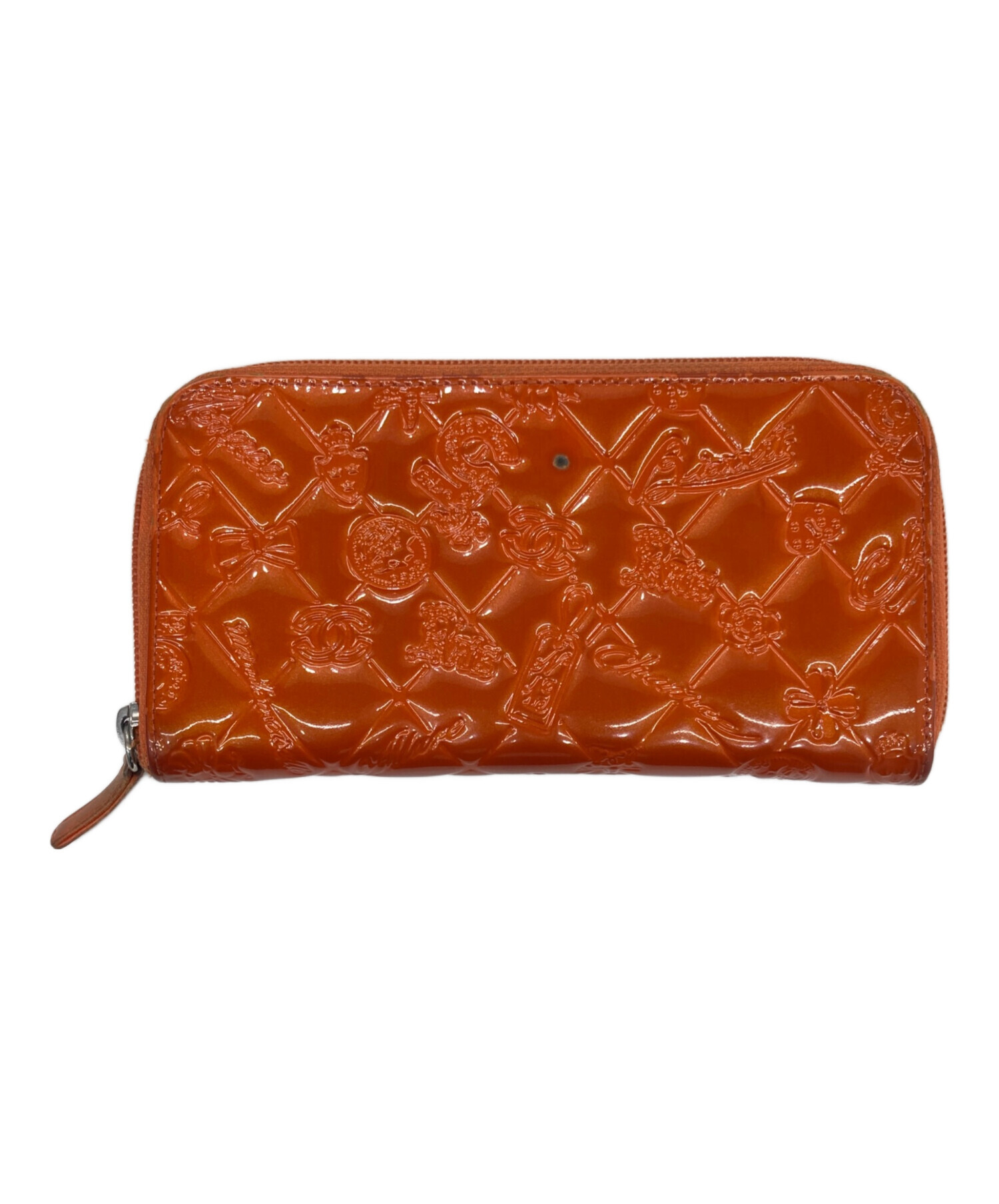 中古・古着通販】CHANEL (シャネル) 長財布 オレンジ｜ブランド・古着 