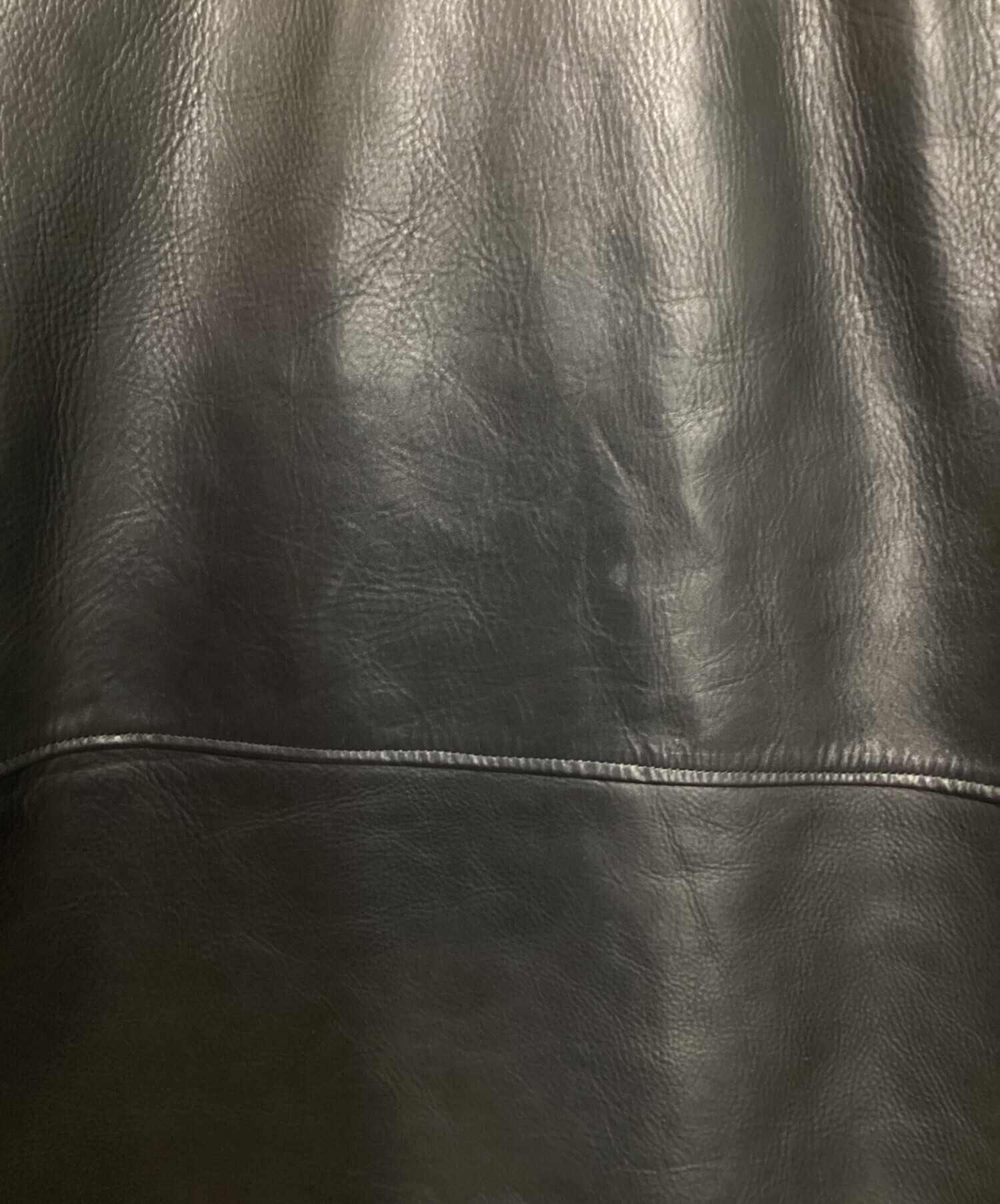 timeison タイムイズオン　DAPPER LEATHER COAT 中古・古着通販】Time is on (タイムイズオン) LEATHER MID LENGTH