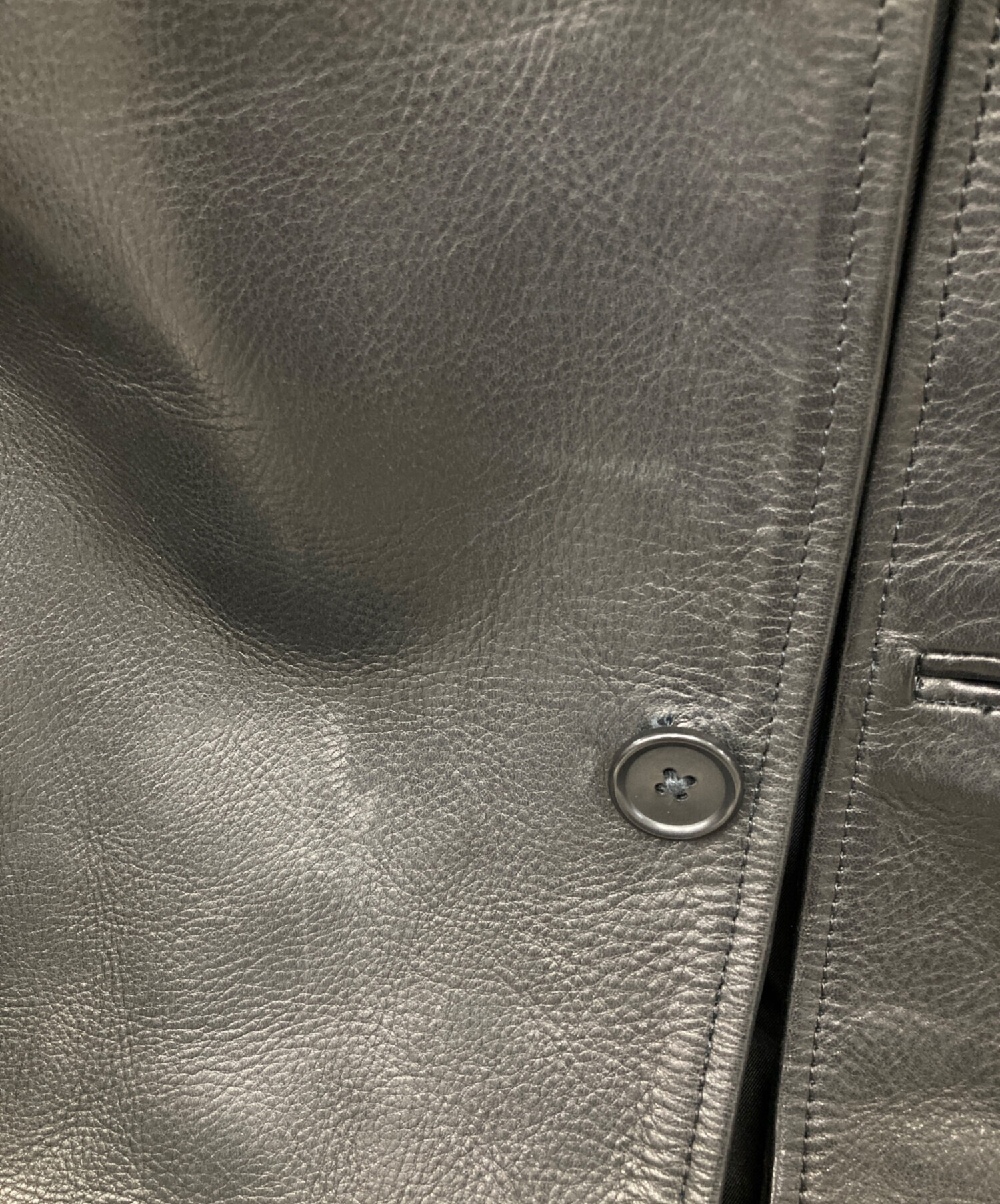timeison タイムイズオン　DAPPER LEATHER COAT MID LENGTH DAPPER LEATHER COAT】cow leather - Time is on