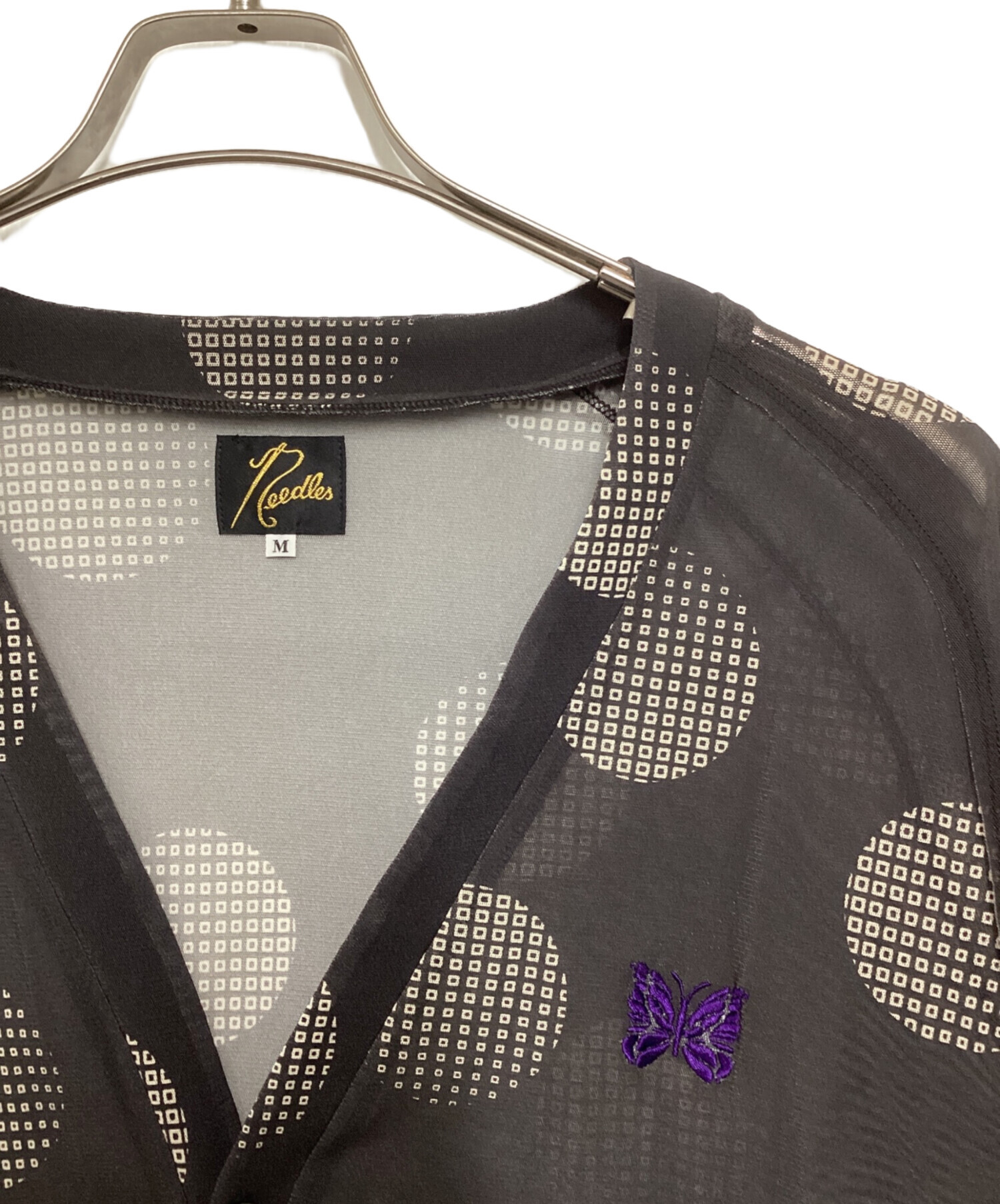 中古・古着通販】Needles (ニードルズ) V Neck Cardigan - Poly Mesh