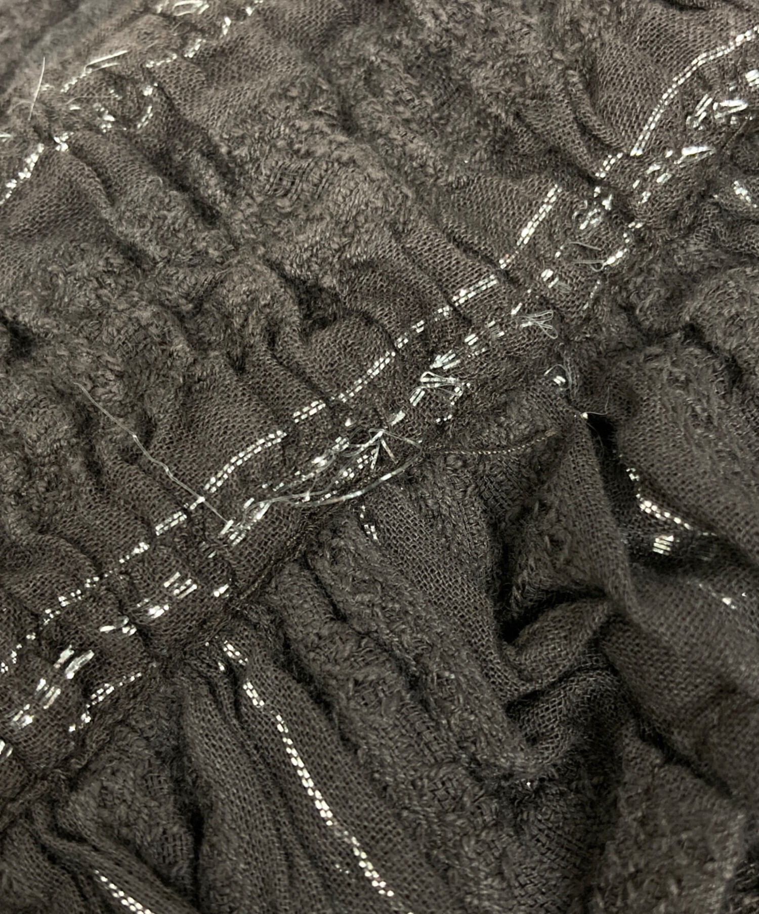 中古・古着通販】sara mallika (サラマリカ) Lurex Stripe Shirring 
