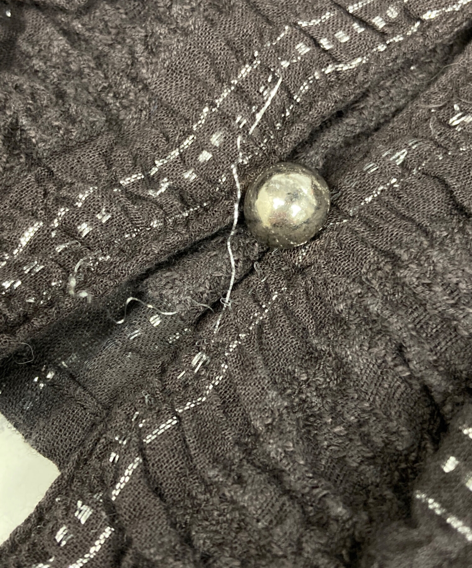中古・古着通販】sara mallika (サラマリカ) Lurex Stripe Shirring 