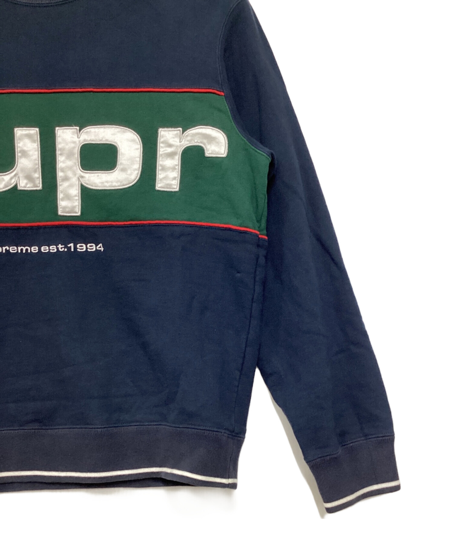 中古・古着通販】SUPREME (シュプリーム) Piping Crewneck スウェット 