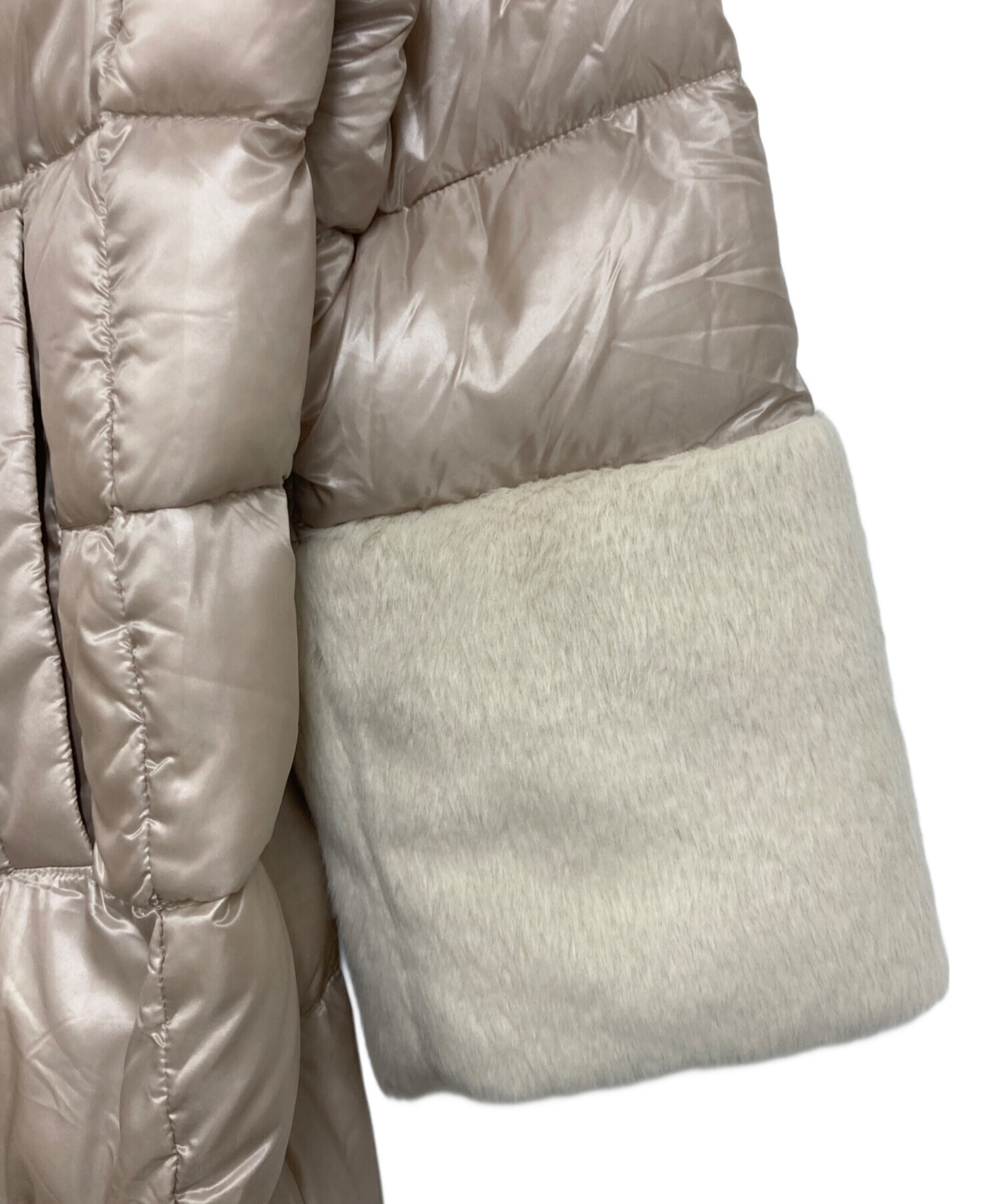 中古・古着通販】HERNO (ヘルノ) NYLON ULTRALIGHT COAT WITH FAUX FUR