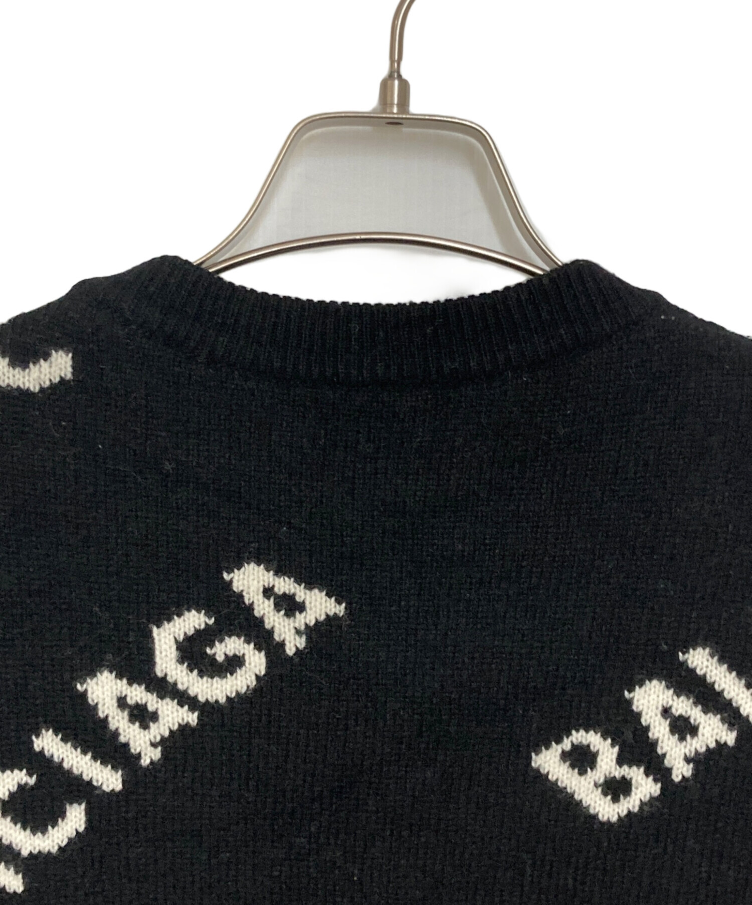中古・古着通販】BALENCIAGA (バレンシアガ) ALLOVER LOGO ニット