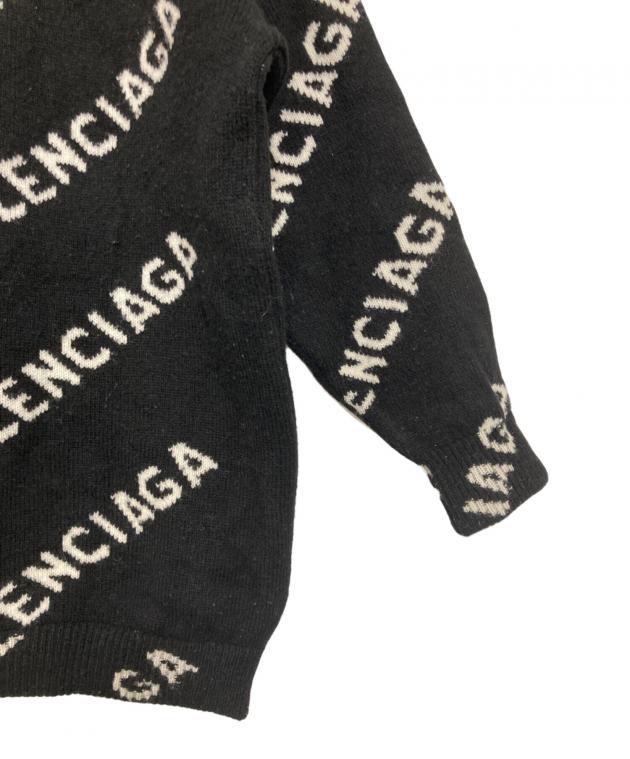 中古・古着通販】BALENCIAGA (バレンシアガ) ALLOVER LOGO ニット