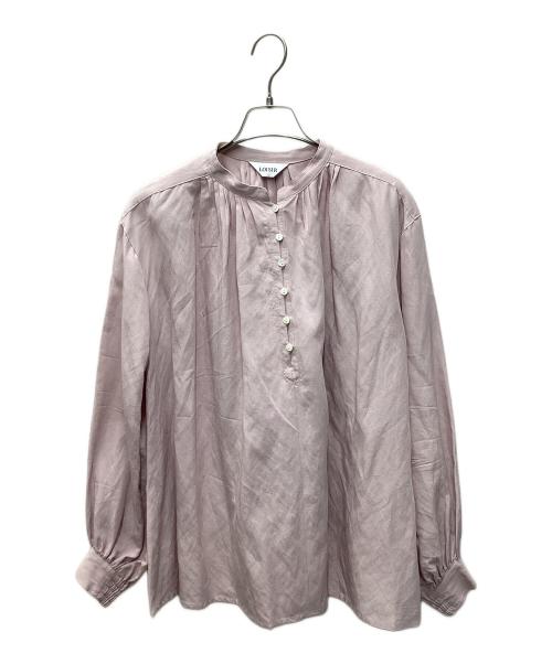 ロワズィール　レーヨンリネンスタンドカラーブラウス 中古・古着通販】LOISIR (ロワズィール) レーヨンリネンスタンドカラー