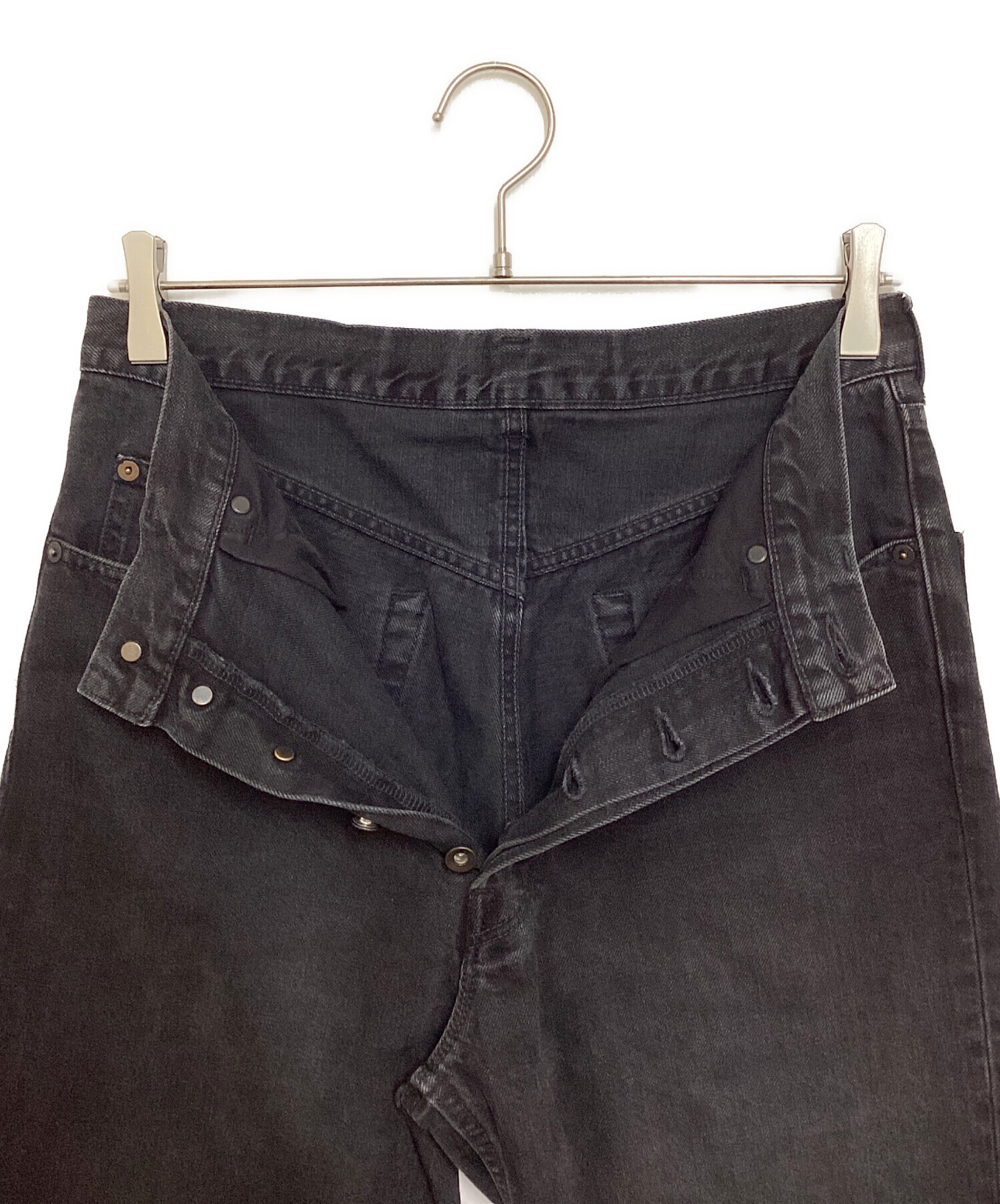 中古・古着通販】MARKA (マーカ) SHOE CUT JEANS ブラック サイズ:1 