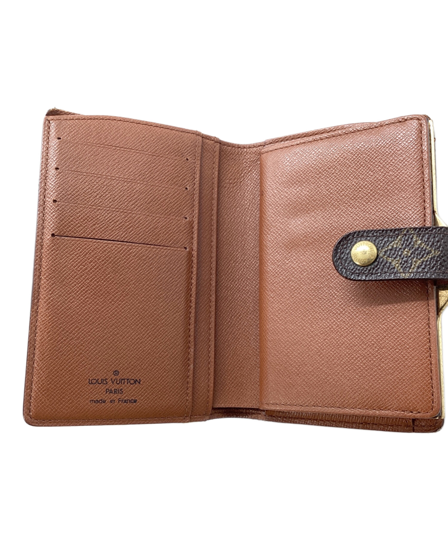 未使用に近い ルイヴィトン　ポルト モネ・ビエ ヴィエノワ カーフ ノワール 中古・古着通販】LOUIS VUITTON (ルイ ヴィトン) ポルトモネ・ビエ