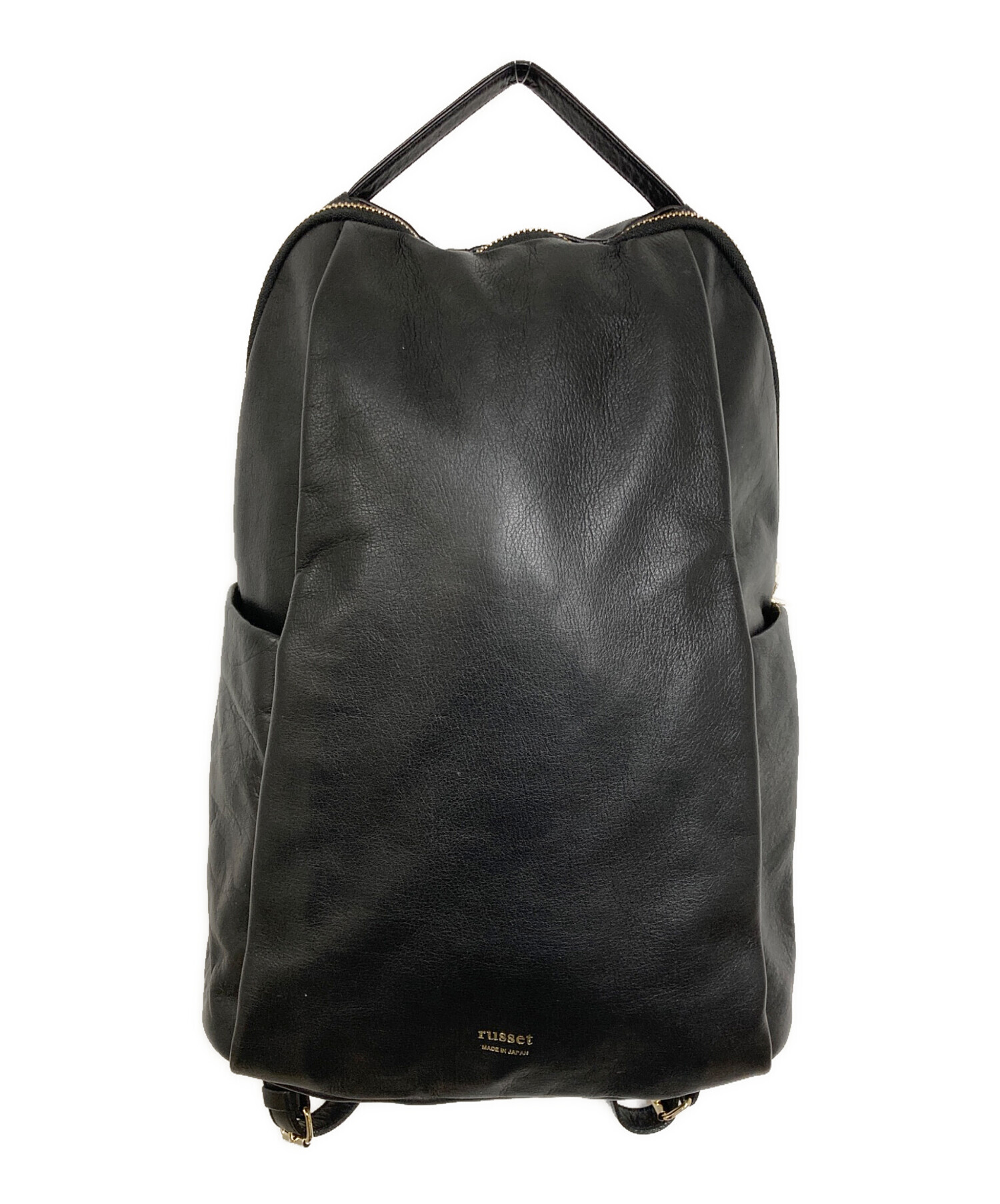 中古・古着通販】russet (ラシット) レザーリュックサック ブラック 