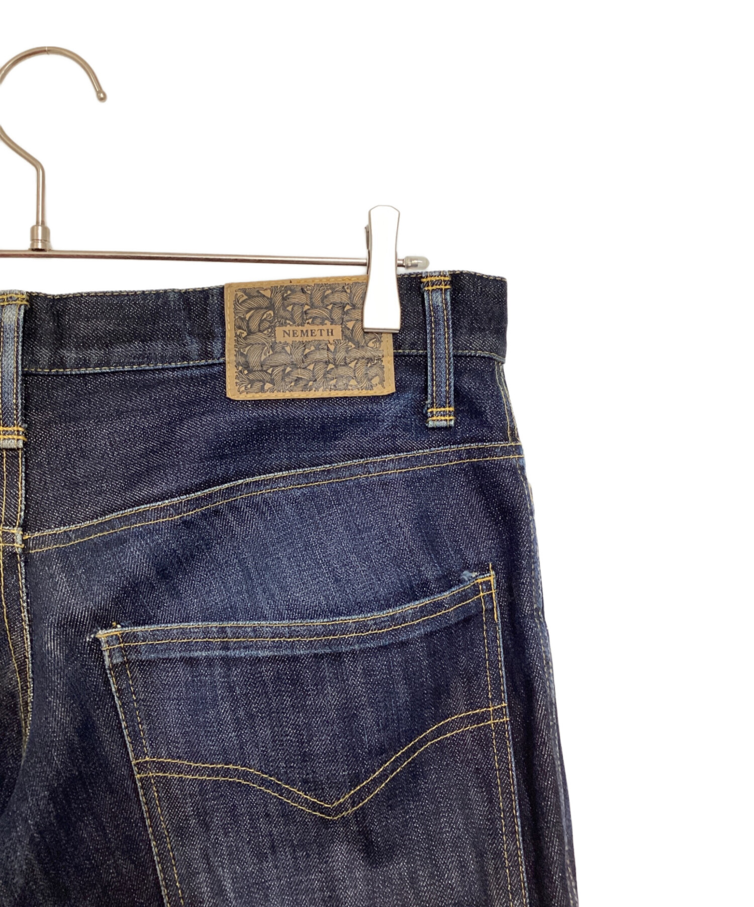 中古・古着通販】Nemeth (ネメス) 立体裁断クロップドデニムパンツ