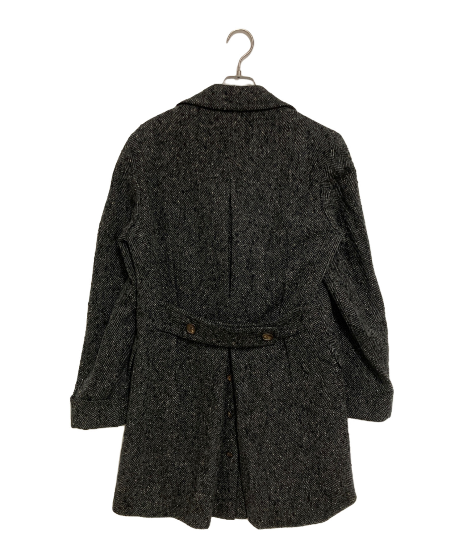 中古・古着通販】LARDINI (ラルディーニ) ヘリンボーンダブルコート 