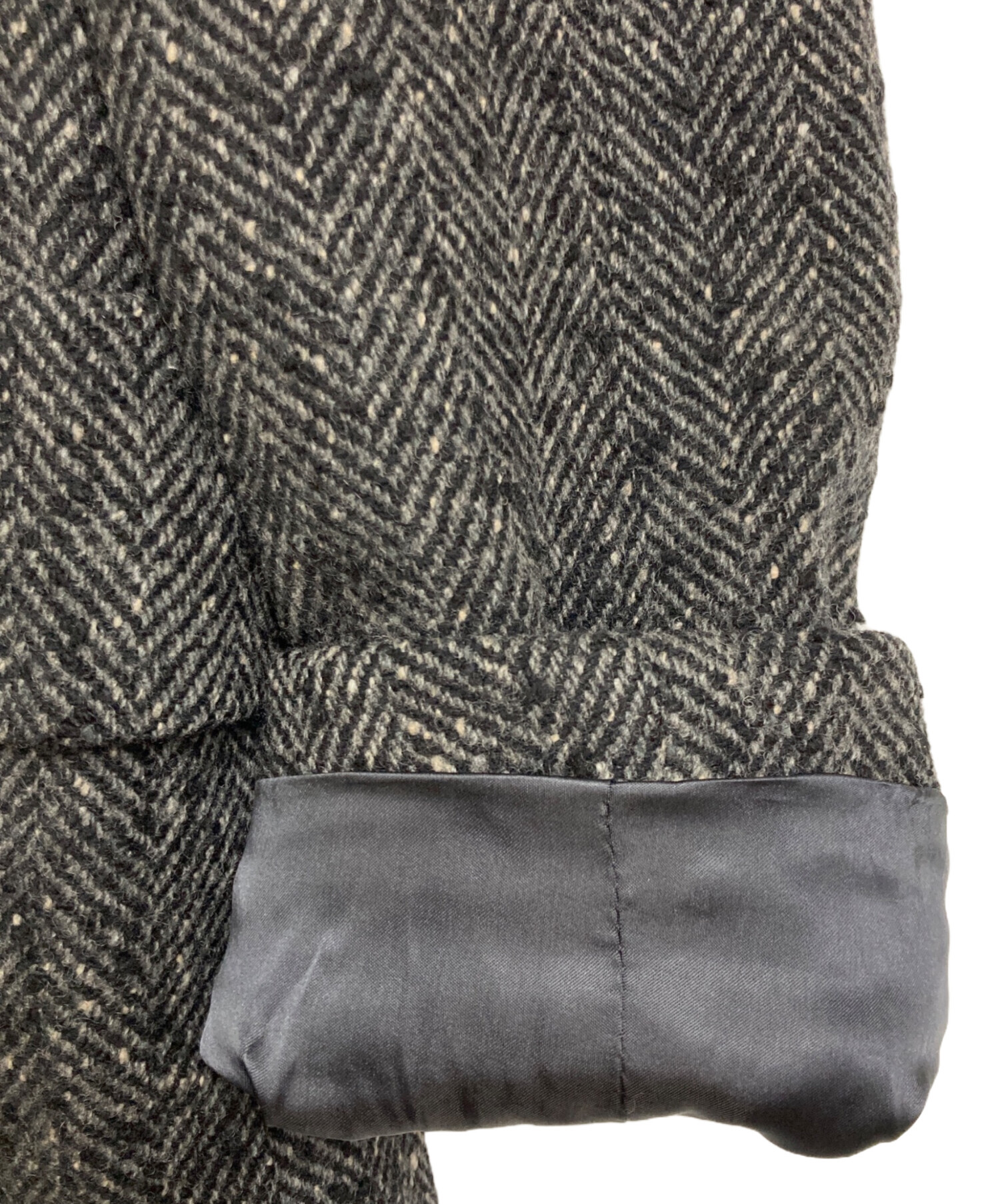 中古・古着通販】LARDINI (ラルディーニ) ヘリンボーンダブルコート 