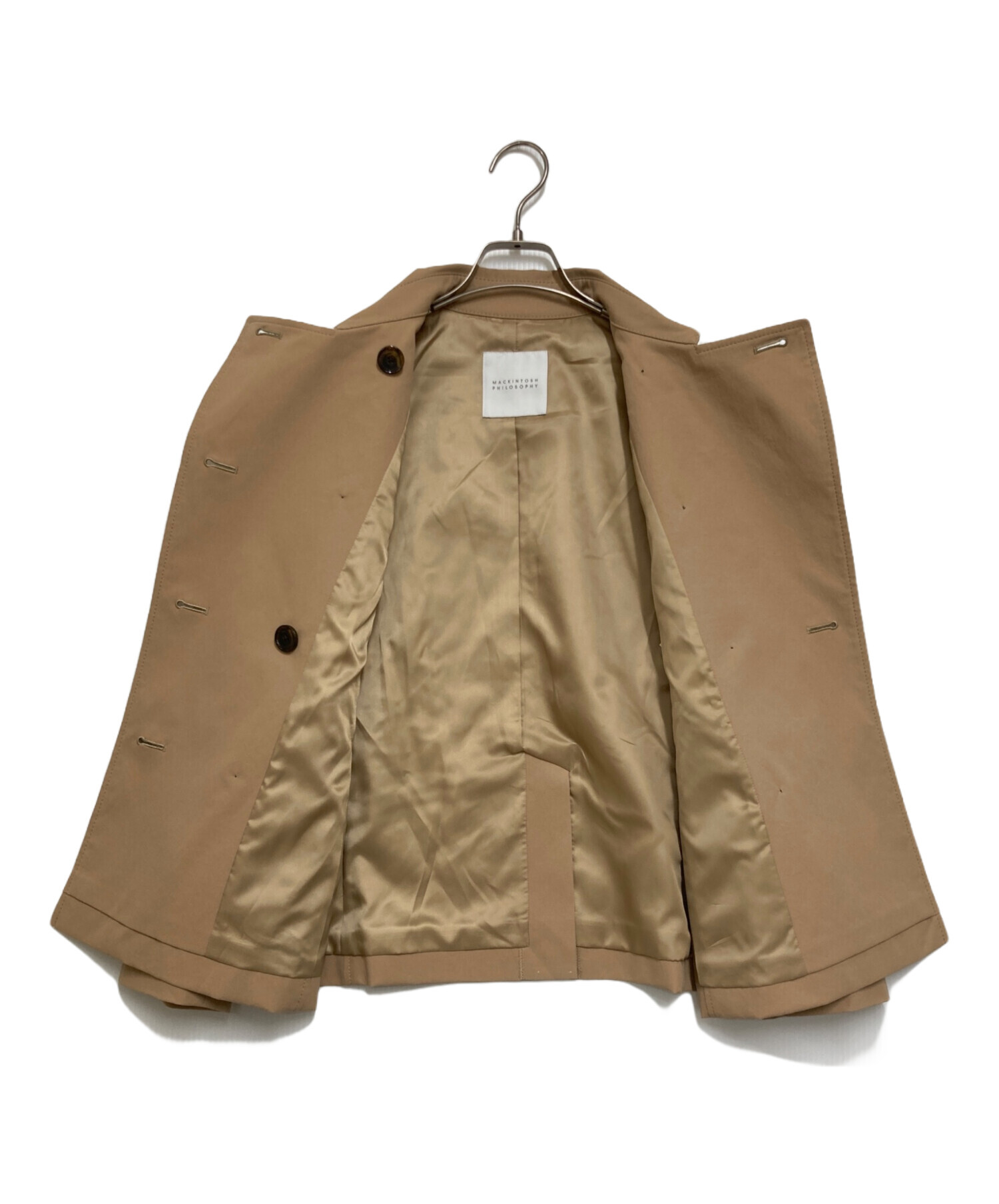 マッキントッシュフィロソフィー　ショート　トレンチ　ジャケット　コート　ベージュ 中古・古着通販】MACKINTOSH PHILOSOPHY (マッキントッシュ