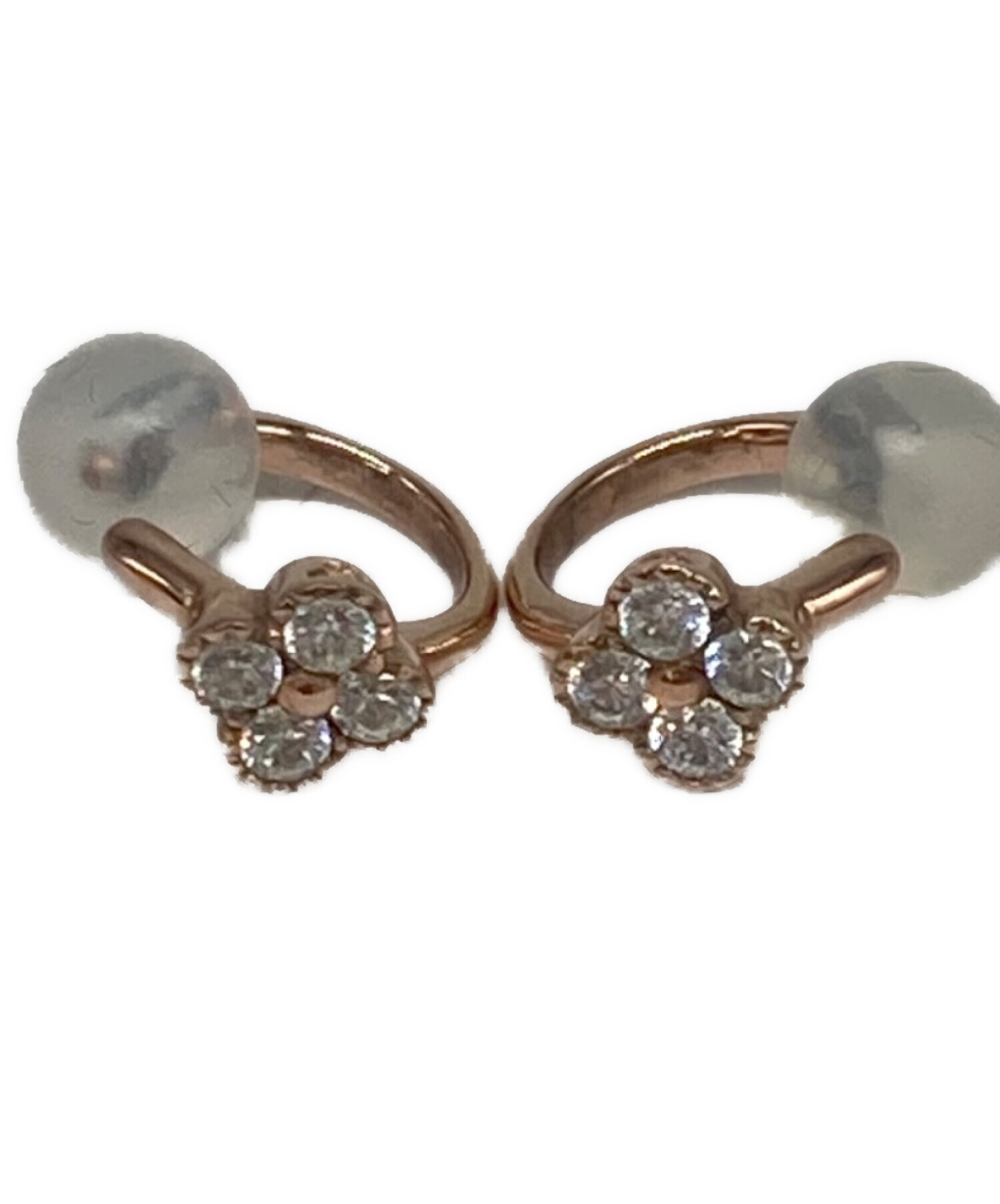 中古・古着通販】ete (エテ) ティンクル フラワー イヤリング ピンク