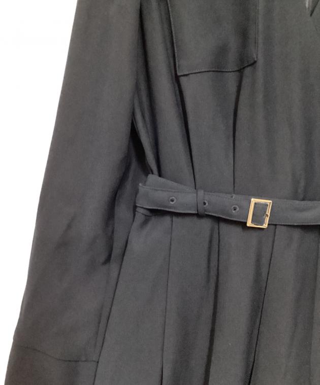 中古・古着通販】anuans (アニュアンス) ダブルサテンノーカラータック