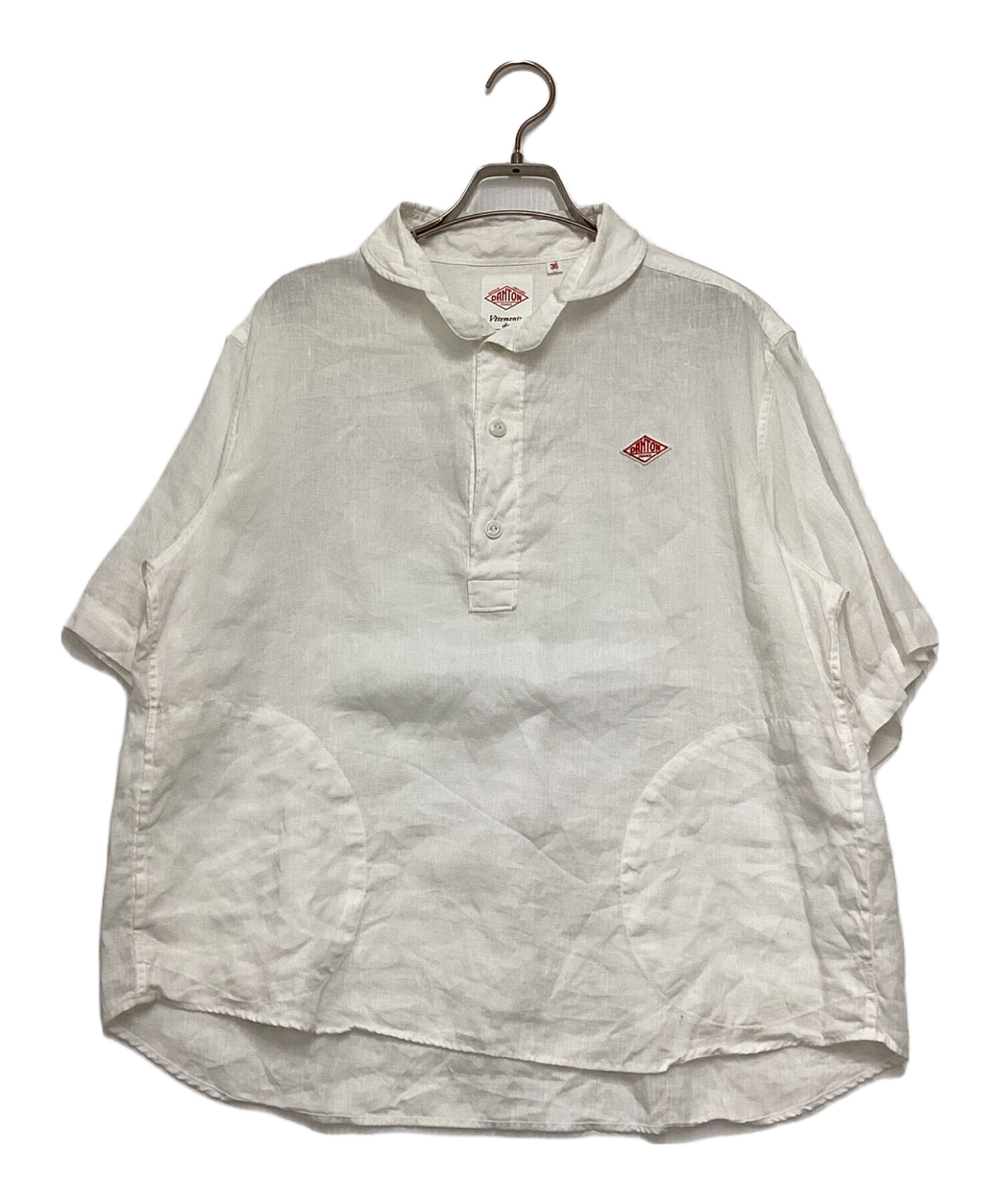 中古・古着通販】DANTON (ダントン) リネン プルオーバーワークシャツ 