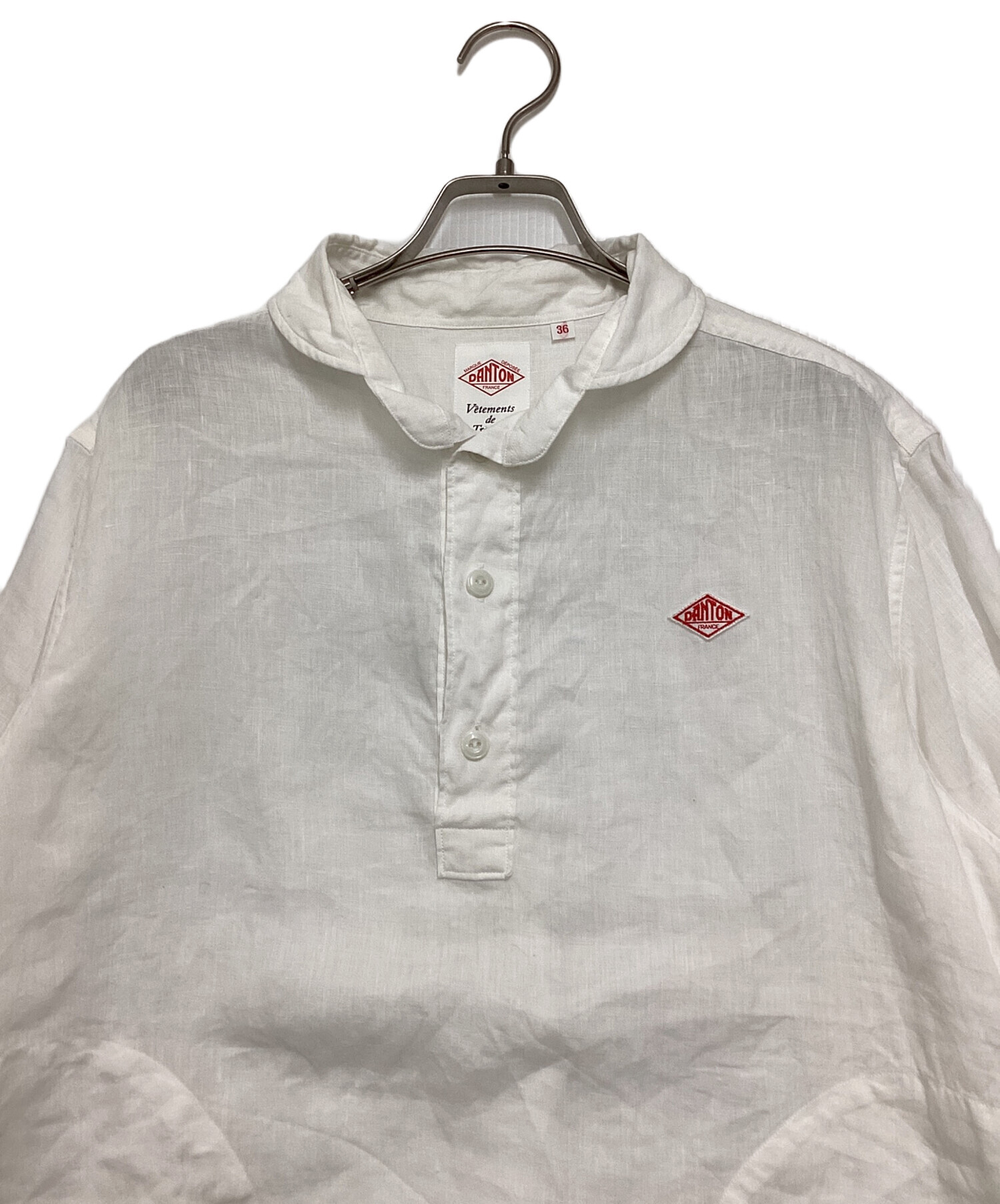 中古・古着通販】DANTON (ダントン) リネン プルオーバーワークシャツ 