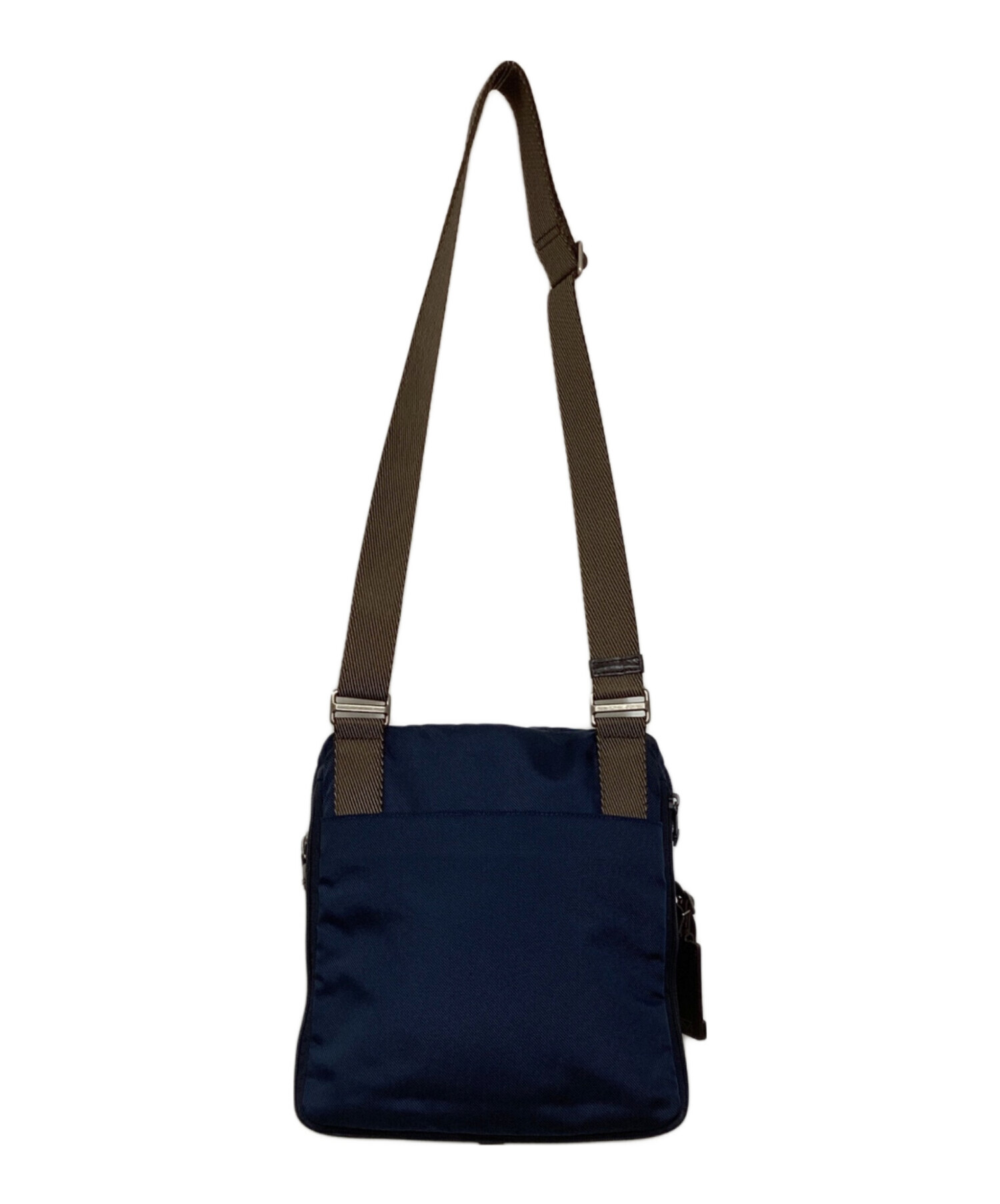 中古・古着通販】TUMI (トゥミ) ショルダーバッグ ネイビー×ブラウン 
