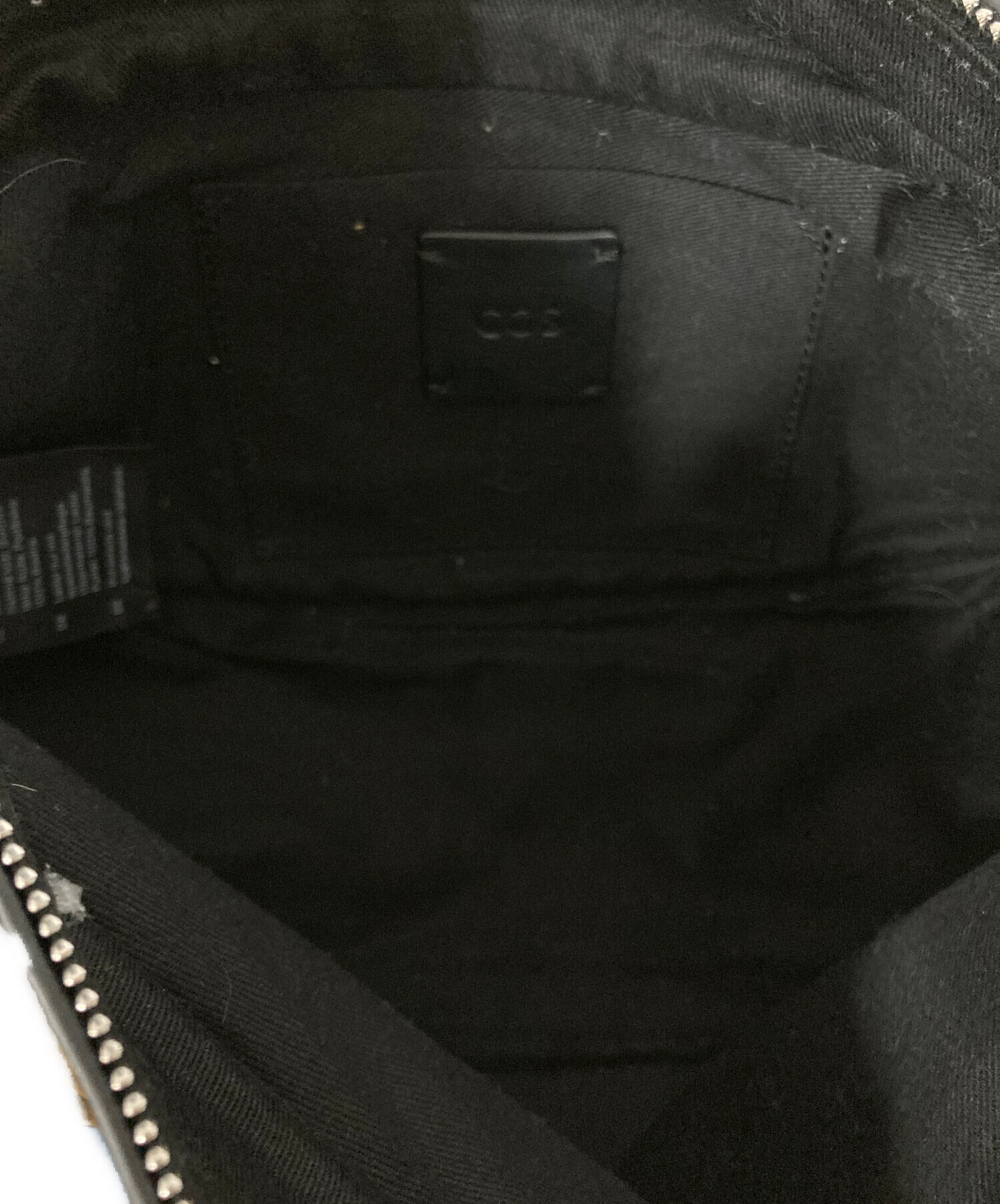 中古・古着通販】COS (コス) レザープリーツベルトバッグ ブラック