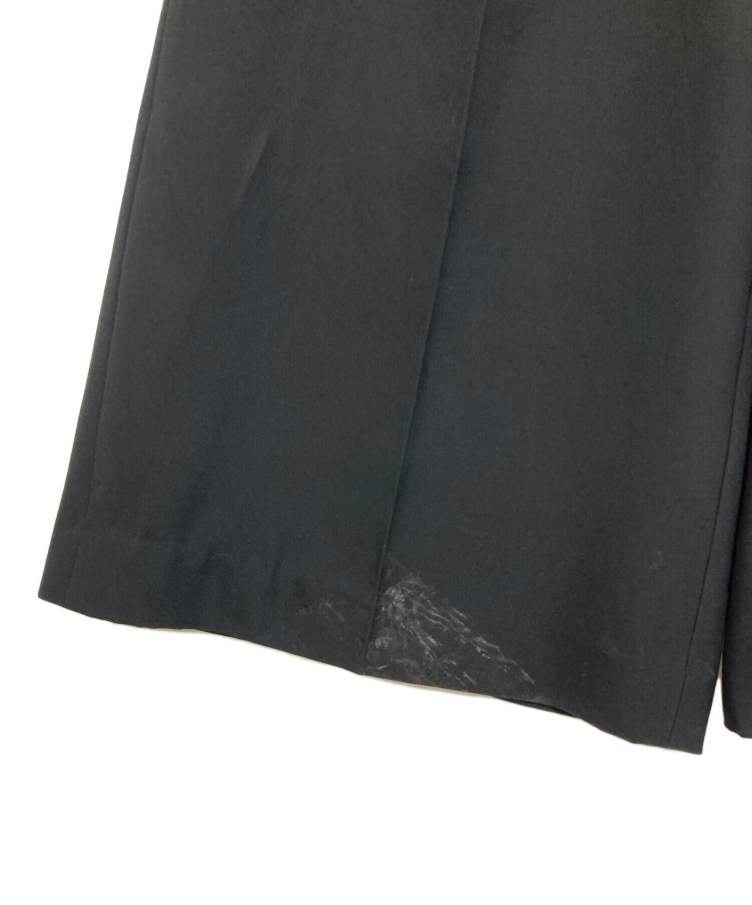 中古・古着通販】ENFOLD (エンフォルド) ワイドパンツ ブラック サイズ