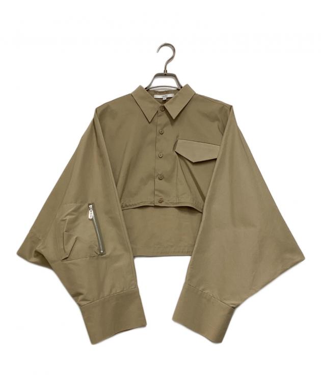 るる！UN3D. ショートギャザーシャツブルゾン UN3D.（アンスリード）の「ショートギャザーシャツブルゾン