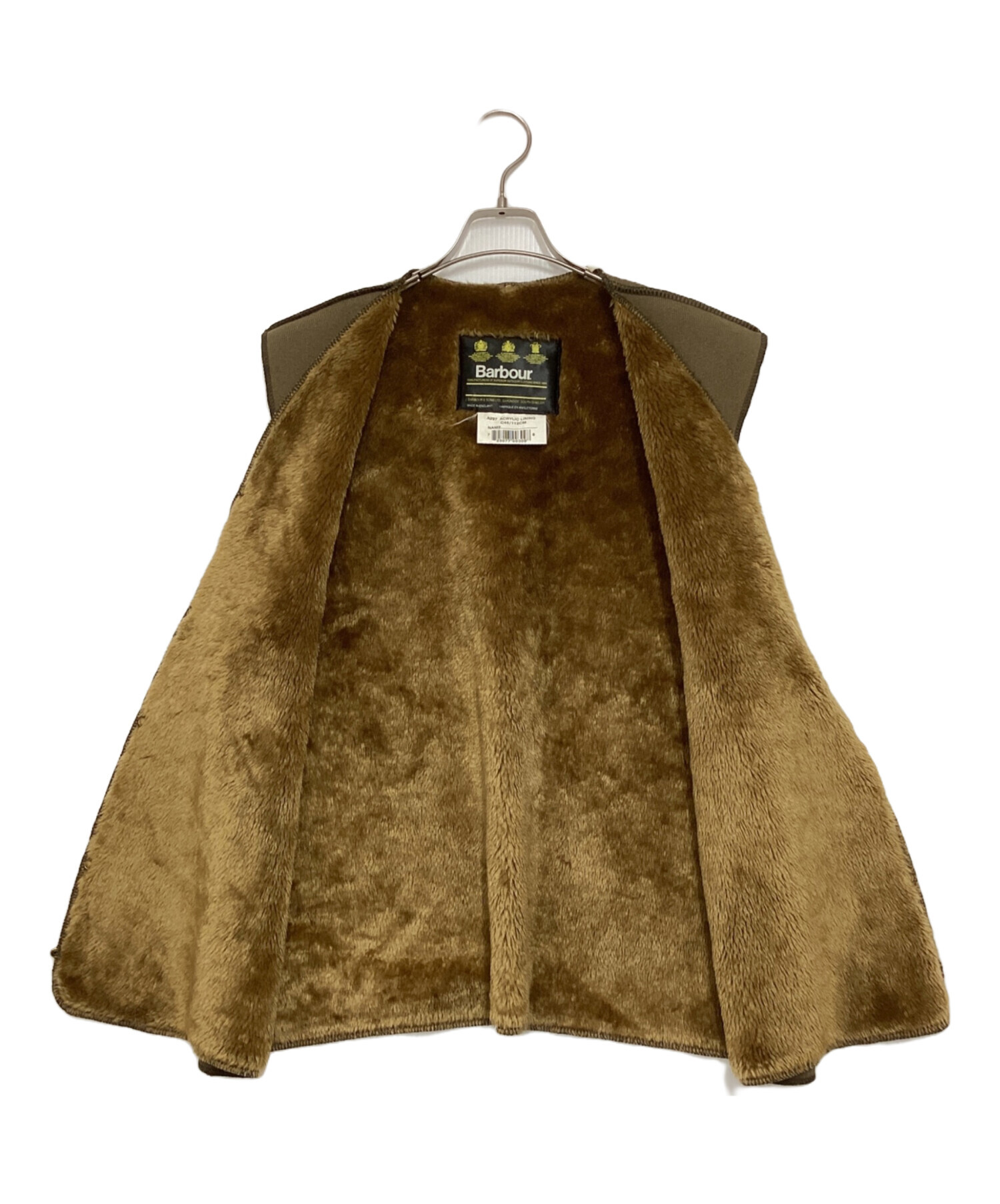 中古・古着通販】Barbour (バブアー) ファーライナーベスト ブラウン