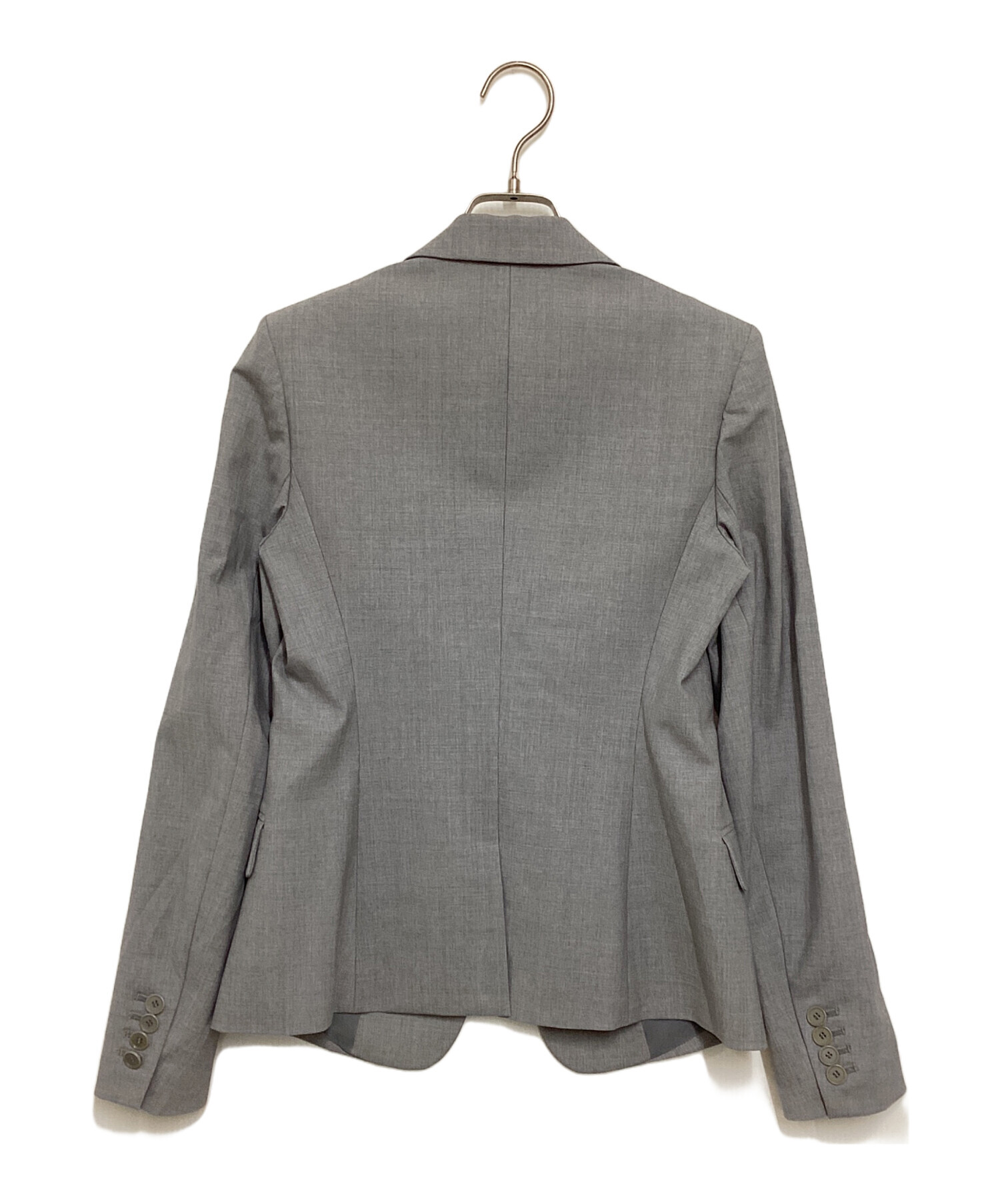 美品 Theory 2023 スーツセット TV TAILOR2 グレー L相当 極美品 theory セオリー スカートスーツ セットアップ グレー 春夏 2
