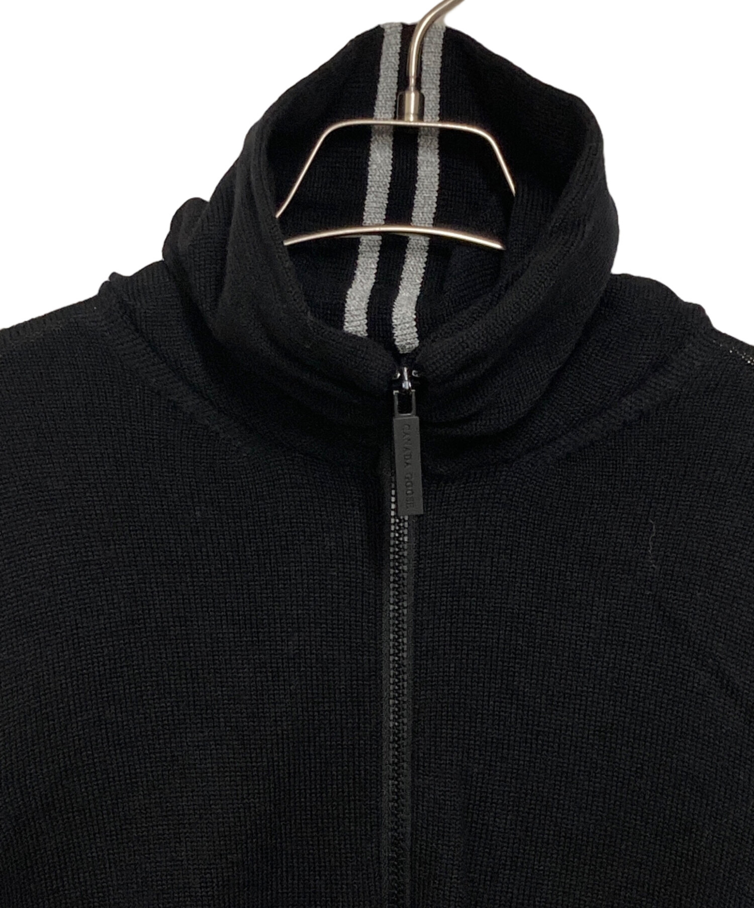 カナダグース ハーフジップセーター　ブラック 中古・古着通販】CANADA GOOSE (カナダグース) ハーフジップニット