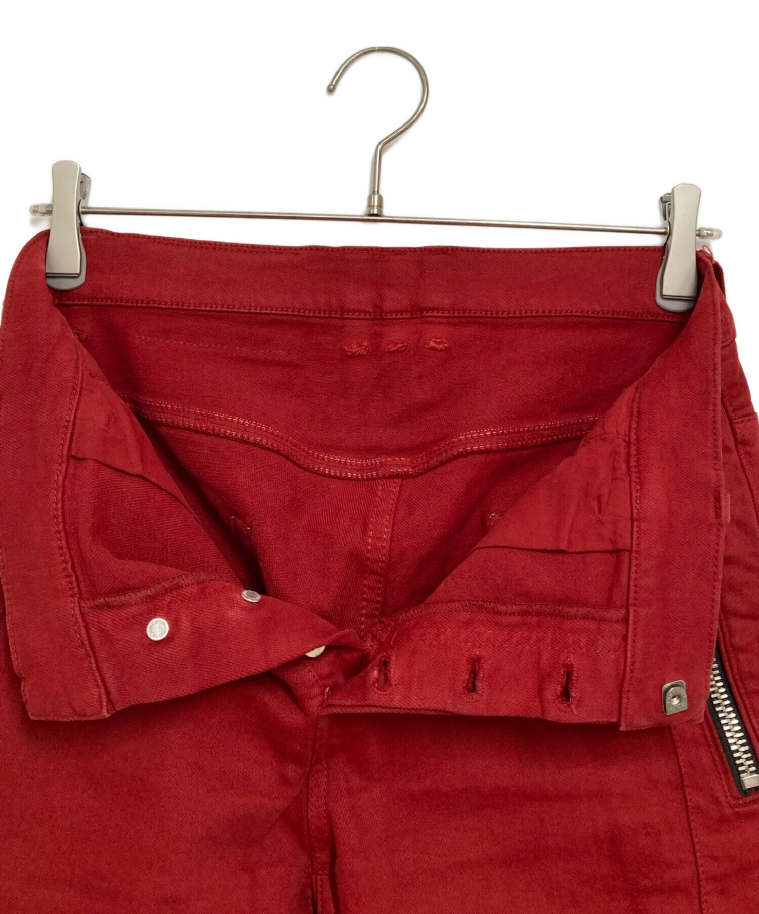 中古・古着通販】BALMAIN (バルマン) Red Destroyed Biker Jeans