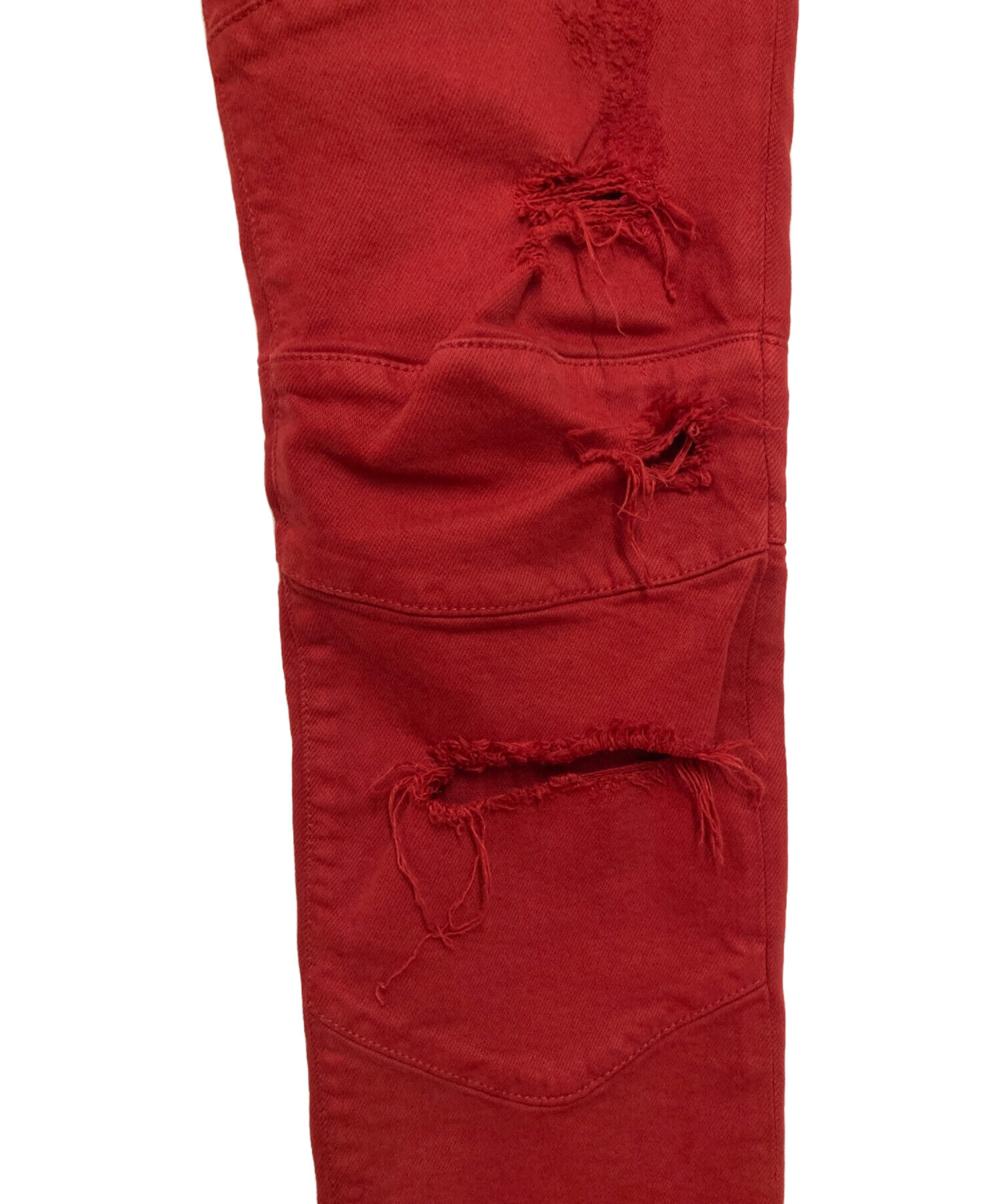 激レア バルマン　レッド バイカージーンズ 激レア バルマンレッド バイカージーンズ