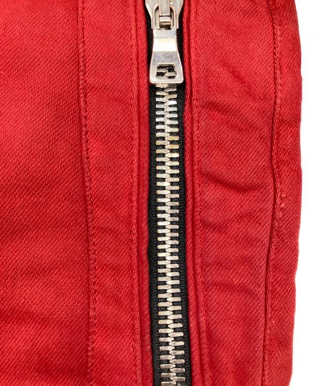 中古・古着通販】BALMAIN (バルマン) Red Destroyed Biker Jeans