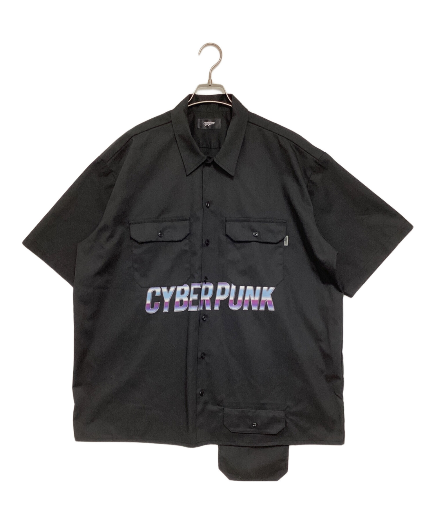 中古・古着通販】myne (マイン) CYBER PUNK WORK SHIRT ブラック 