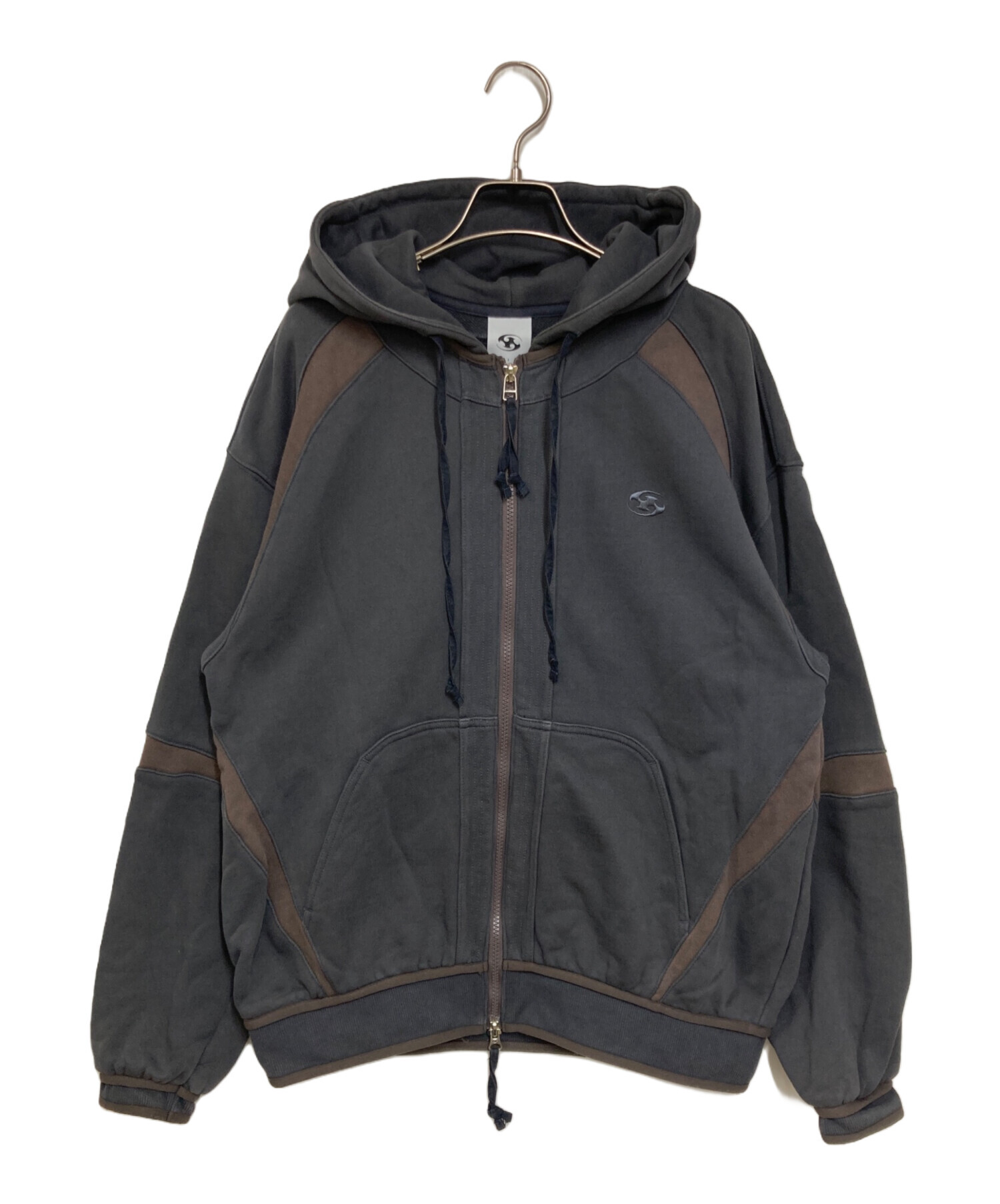 中古・古着通販】san san gear (サンサンギア) OBLIQUE HOODIE ZIP-UP