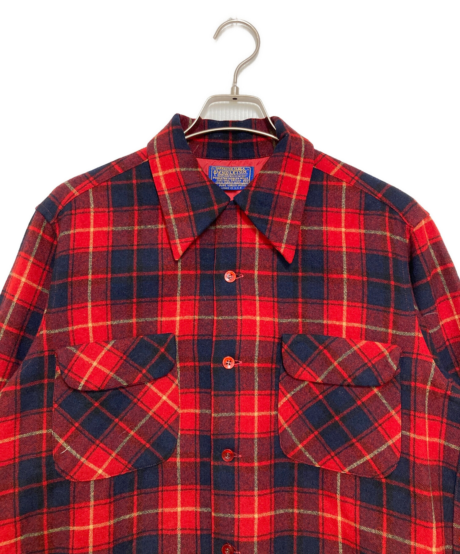 中古・古着通販】PENDLETON (ペンドルトン) 70S' ボードシャツ レッド