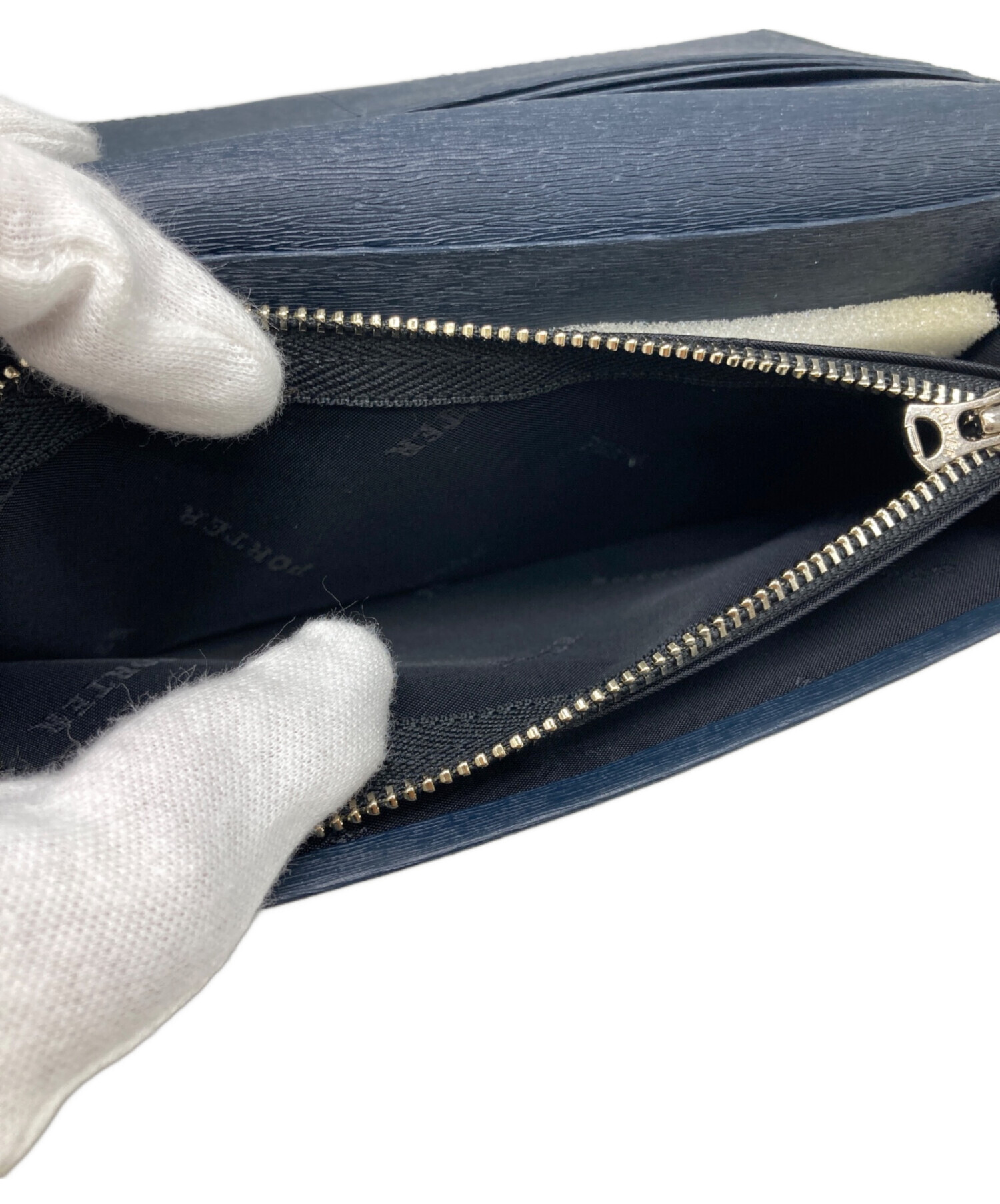 中古・古着通販】PORTER (ポーター) current long wallet ネイビー 未 