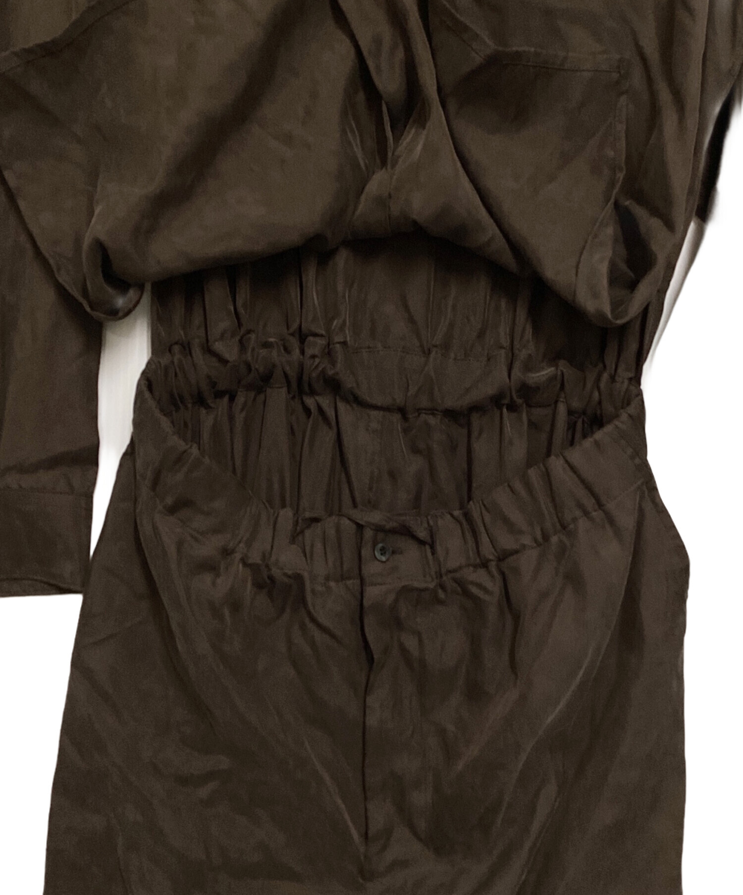 YOKE ヨーク スラックス ブラウン サイズ2 Sheep Leather Easy Pants | YOKE Official Website