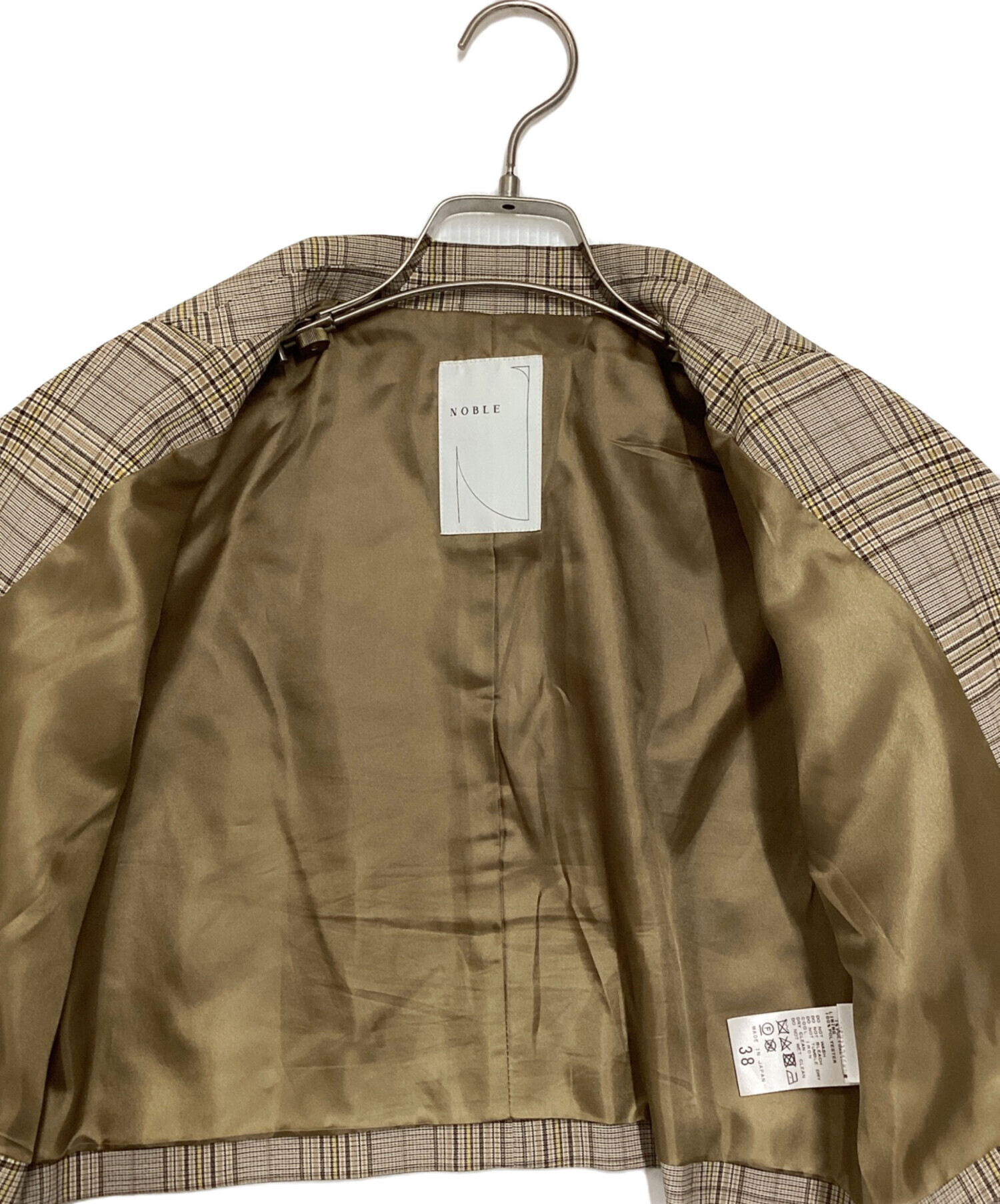 中古・古着通販】Noble (ノーブル) チェックショートピークド 