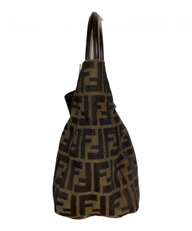 FENDI ズッカ柄　ハンドバッグ　難あり　ジャンク 中古・古着通販】FENDI (フェンディ) ズッカ柄ハンドバッグ ブラウン