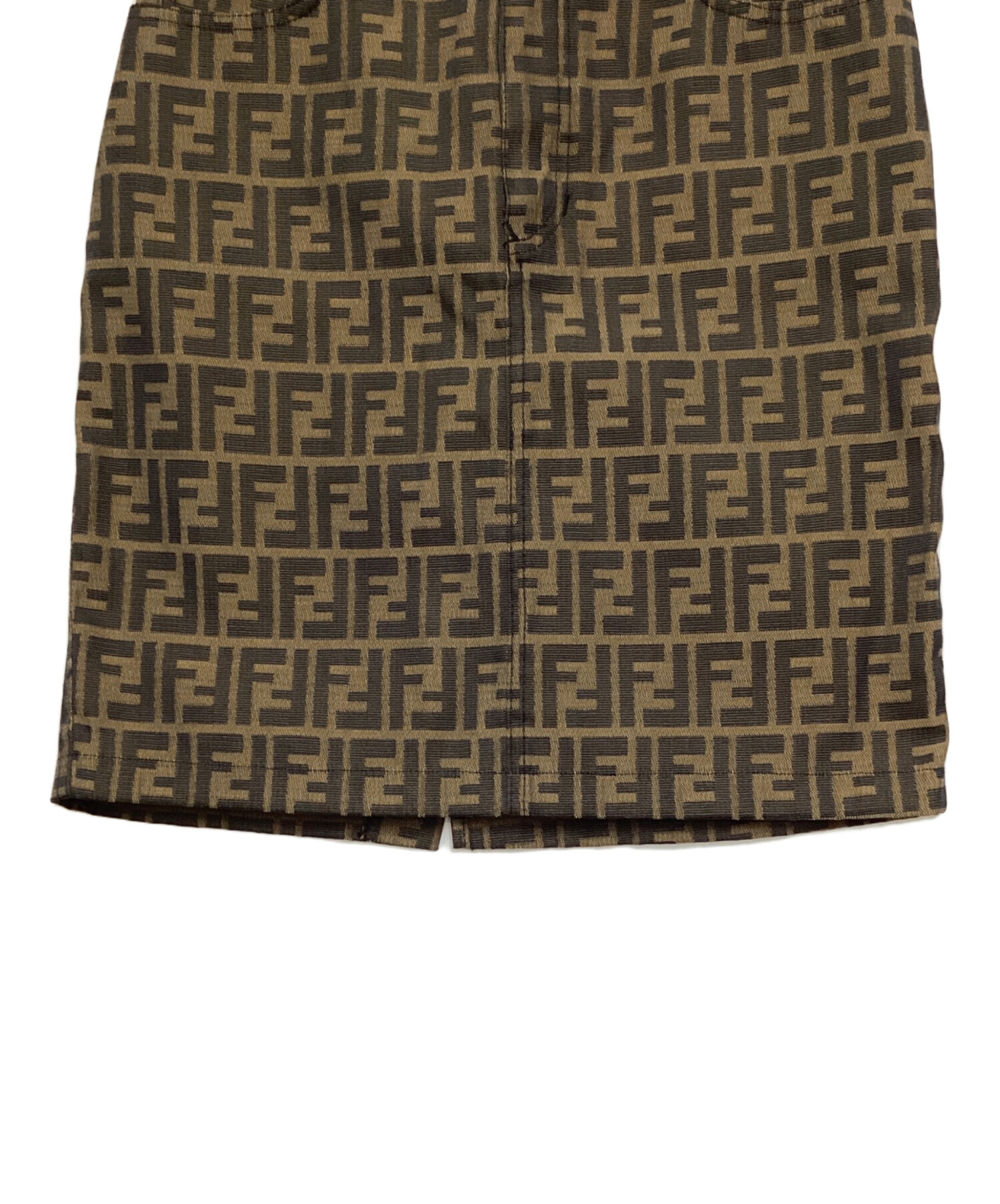 Fendi デニムスカート フェンディ FENDI ロゴ ミニスカート デニム