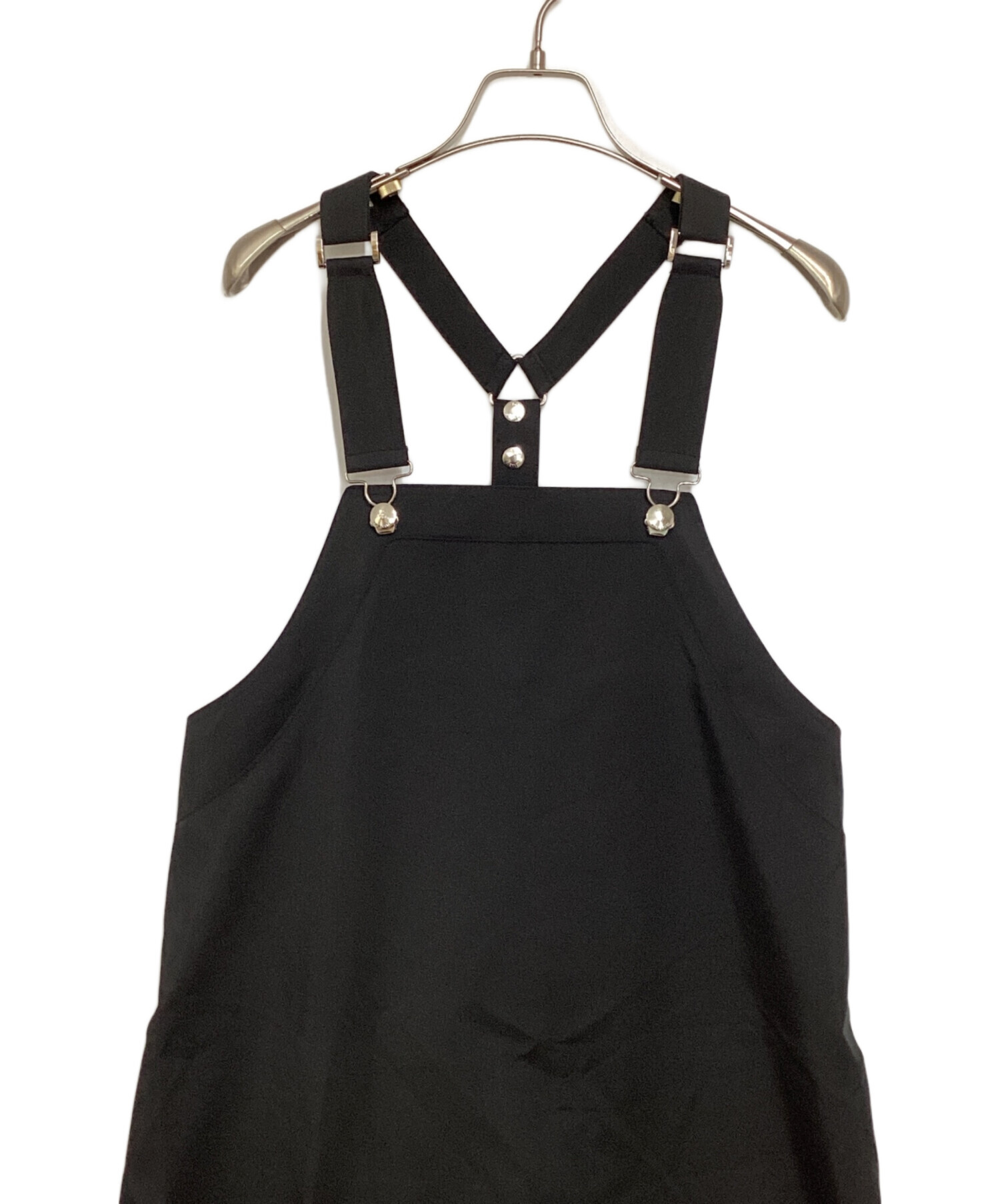 THE RERACS リラクス S サイズ レザーエプロンドレスワンピース 黒 THE RERACS リラクス S サイズ レザーエプロンドレスワンピース 黒