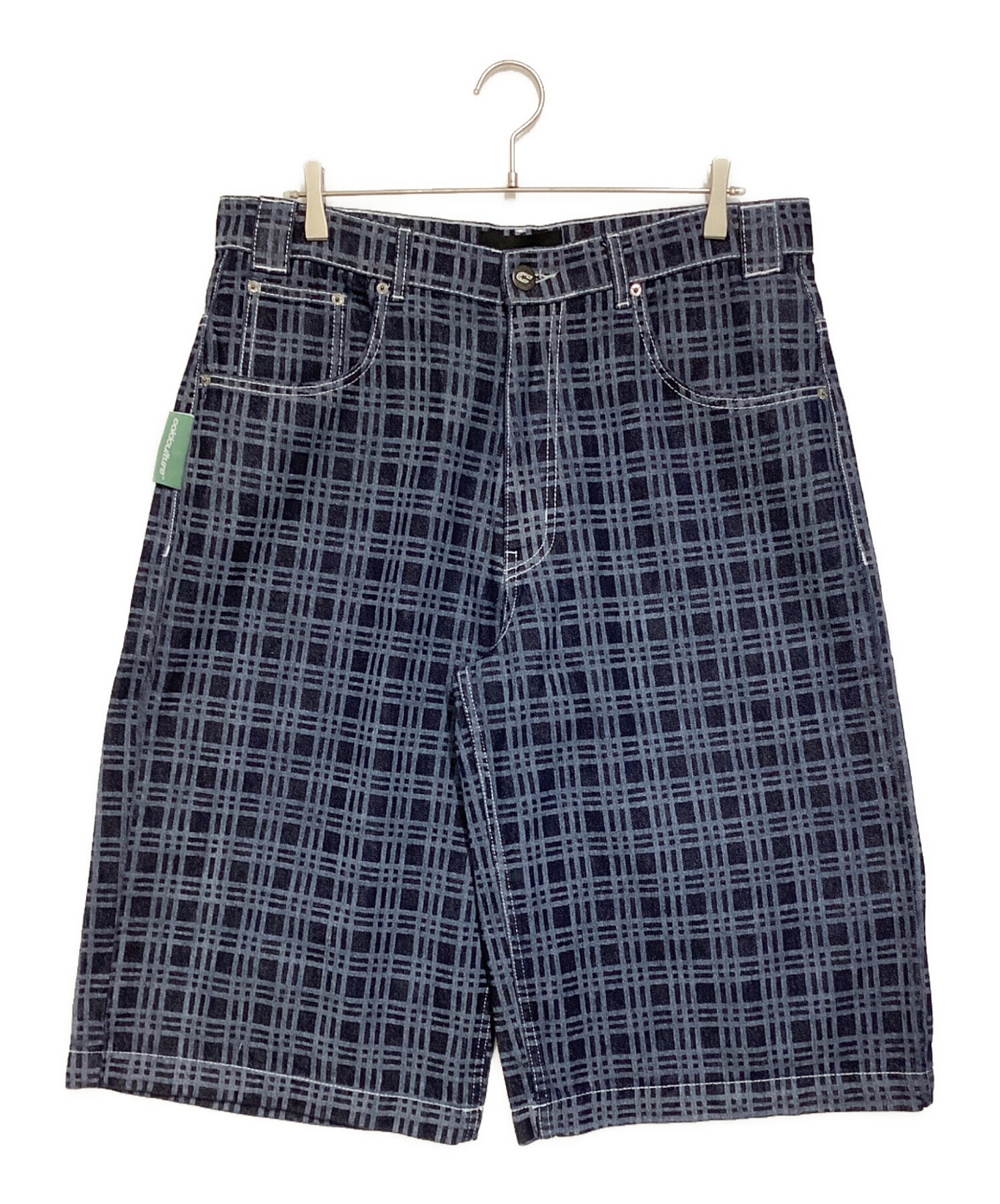 中古・古着通販】coldculture (コールドカルチャー) GRID JORTS グレー