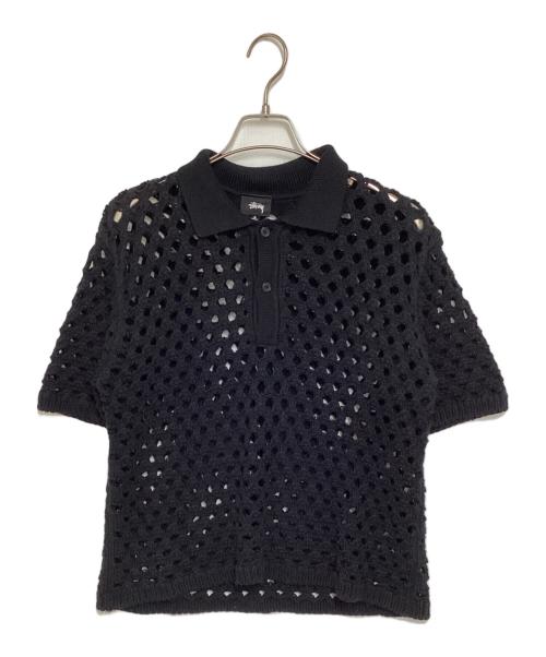 トップス 23SS STUSSY big mesh polo sweater 中古・古着通販】stussy (ステューシー) BIG MESH POLO SWEATER