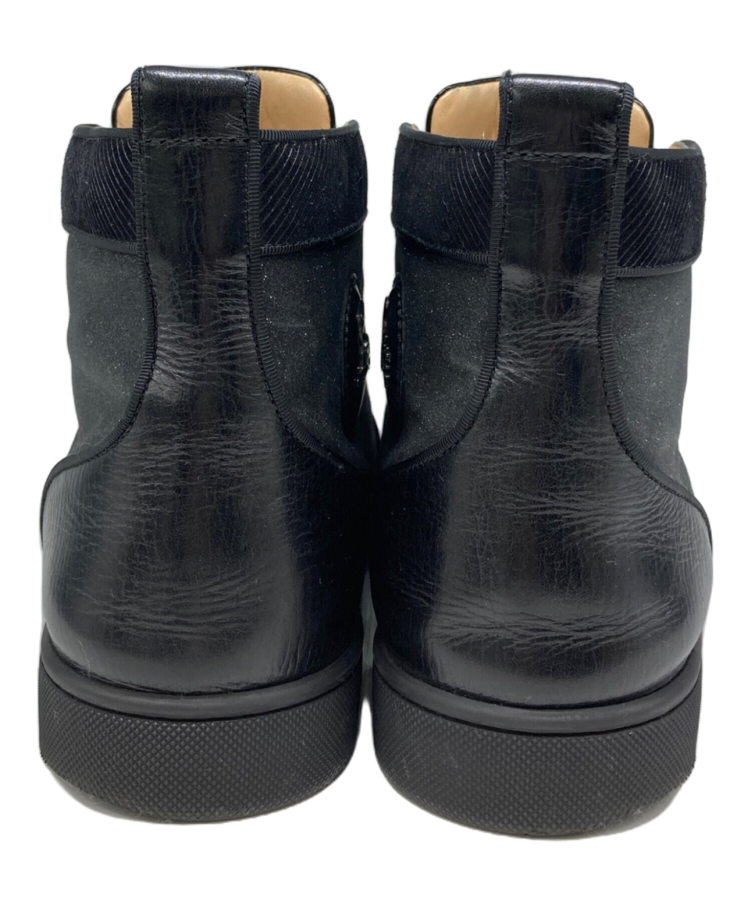 Christian Louboutin ルブタン ハイカット スニーカー 黒 中古・古着通販】Christian Louboutin (クリスチャン・ルブタン