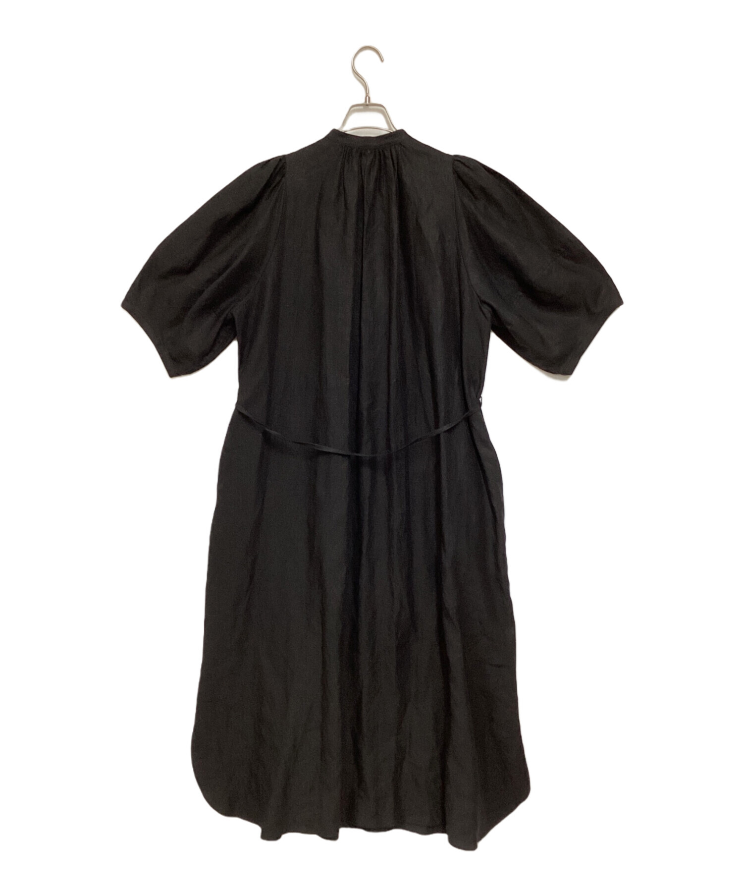 中古・古着通販】HYKE (ハイク) BALLOON SLEEVE DRESS リネン ロング 