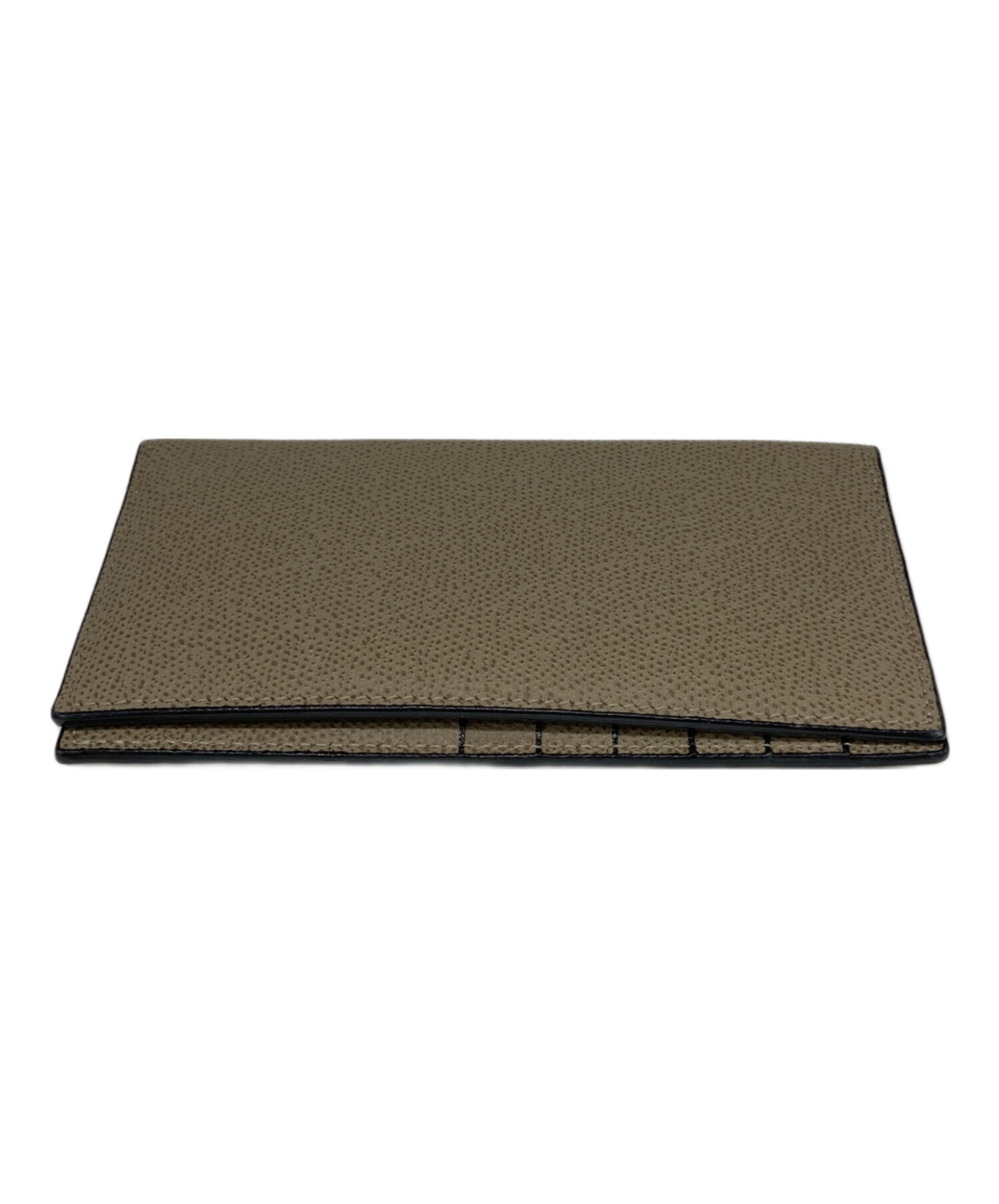 Valextra 長財布 グレージュ レザー ロングウォレット 中古・古着通販】Valextra (ヴァレクストラ) 長財布 グレージュ
