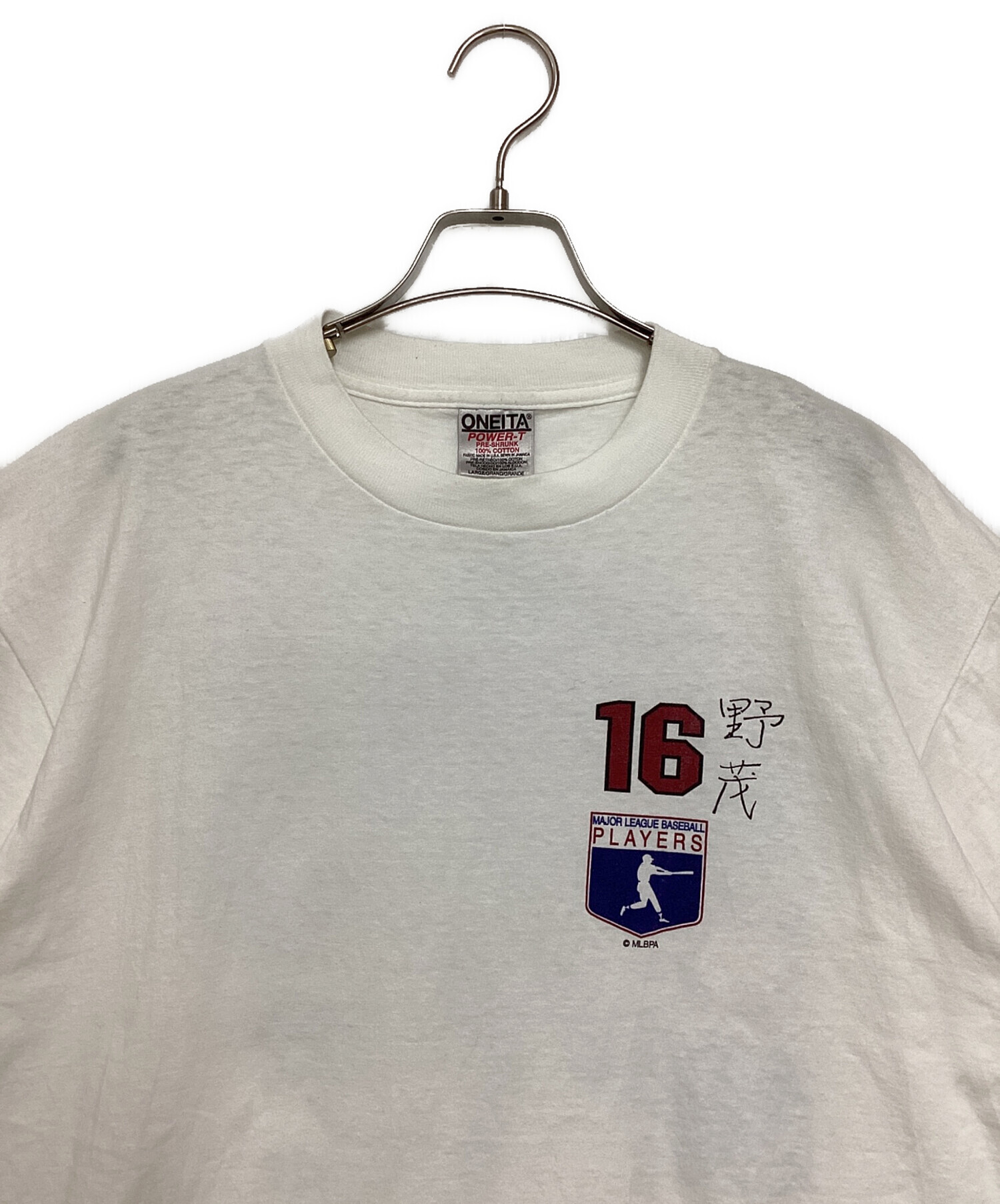 中古・古着通販】ONEITA (オニータ) 90S' プリントTシャツ ホワイト